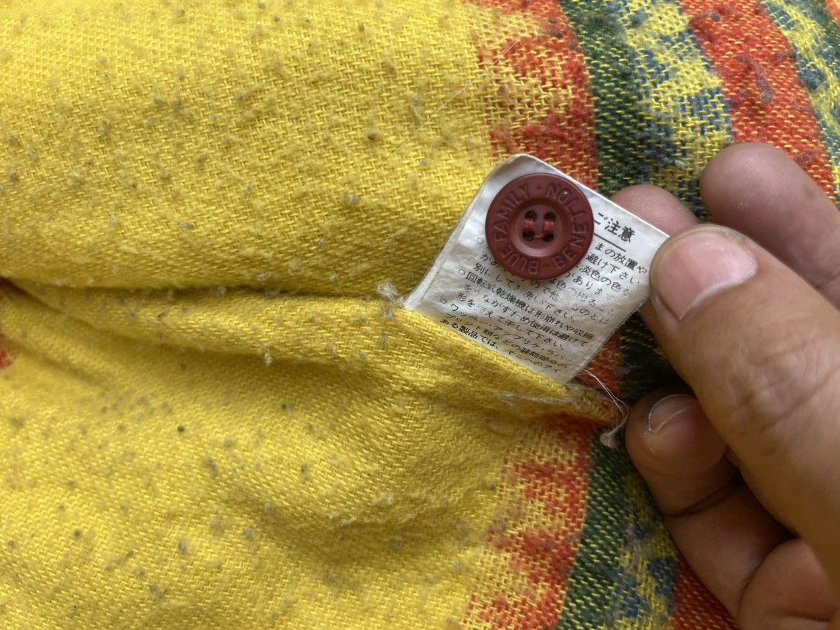 Benetton Benetton Sanforized Red Hooded Jacket Colorful Knit Lining Size US L / EU 52-54 / 3 - 6 Thumbnail