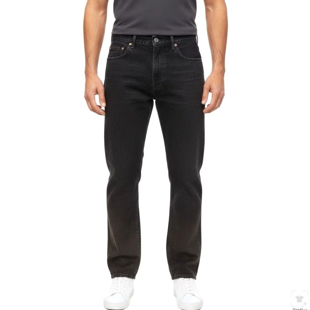 Levi's Levi's 550 Jeans Mens 36x30 Black Dark Wash Relaxed Tapered Denim Zip Fly Jeans Size US 36 / EU 52 - 4 Thumbnail