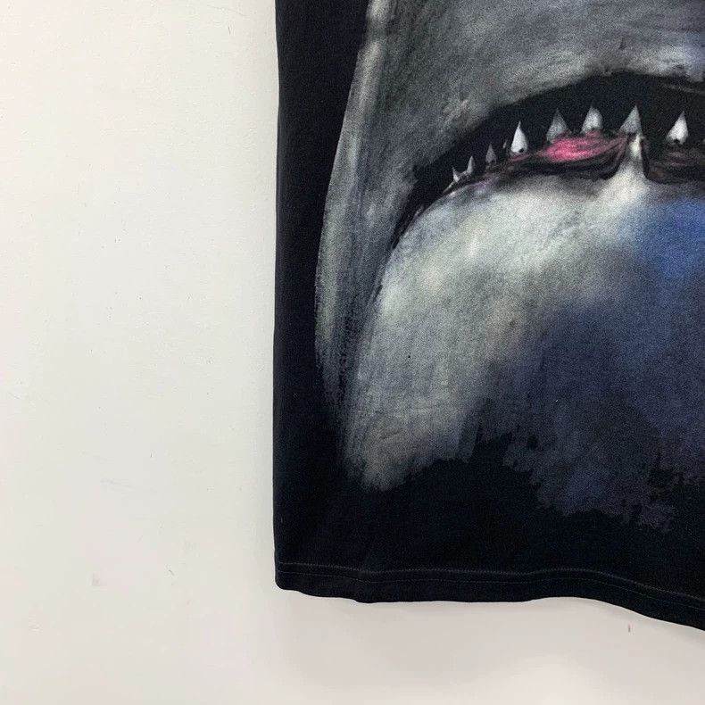 Givenchy Givenchy Black Shark Print Cotton Crew Neck T-Shirt Size US XS / EU 42 / 0 - 4 Thumbnail