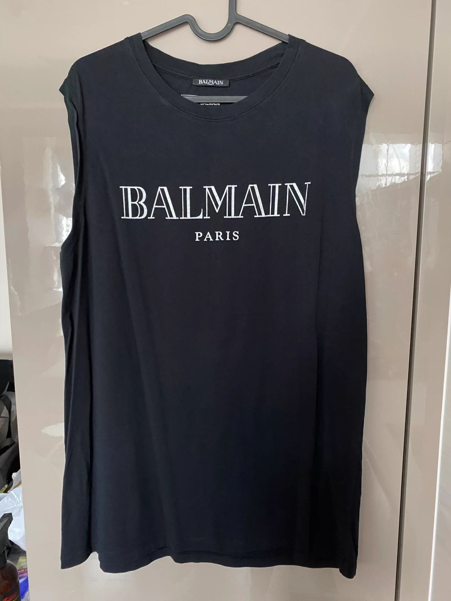 Balmain sleeveless t shirt sale