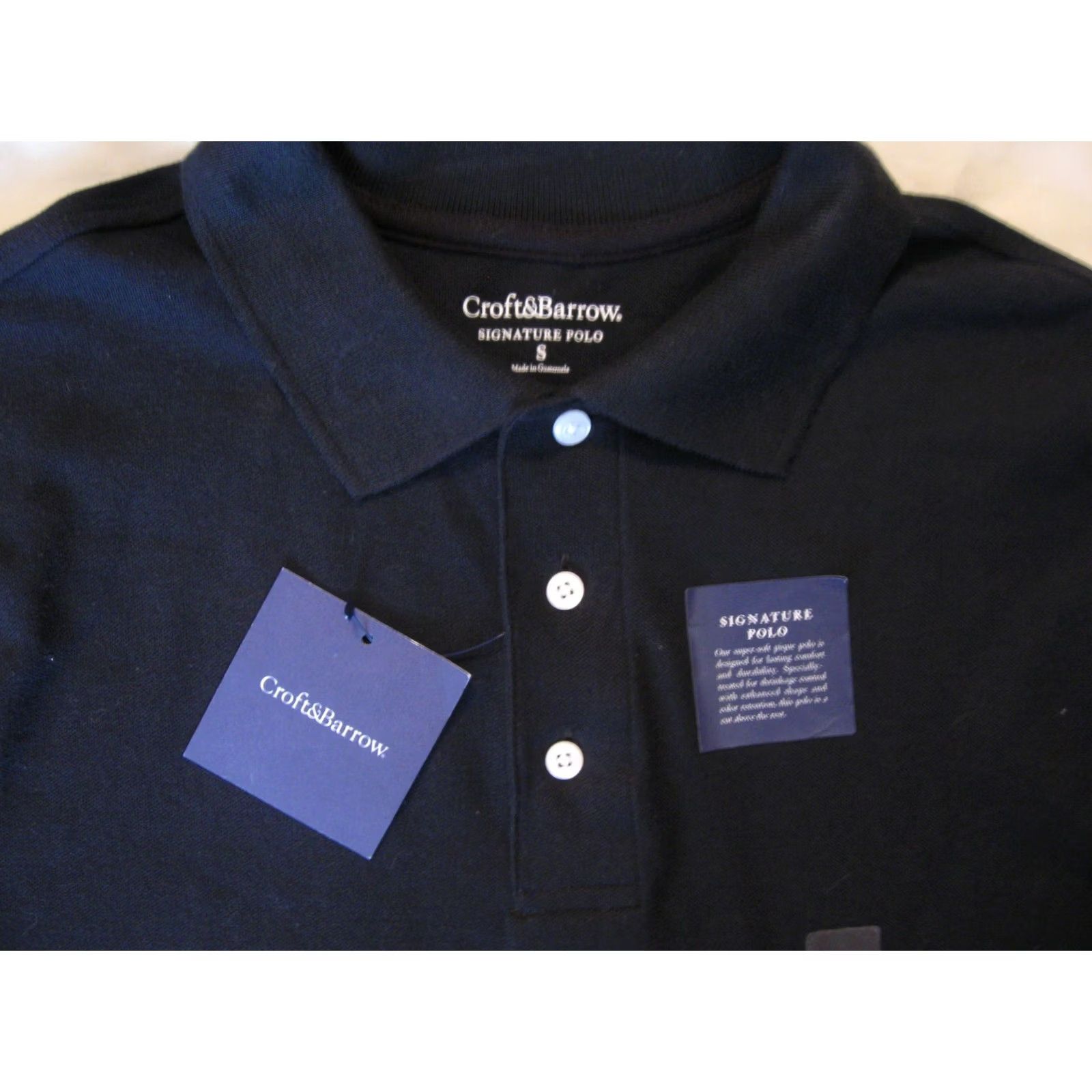 Croft & Barrow Croft & Barrow Men's Signature Polo Shirt Croft & Barrow Polo Shirt Men Small Black Casual 90s? Size US S / EU 44-46 / 1 - 3 Thumbnail