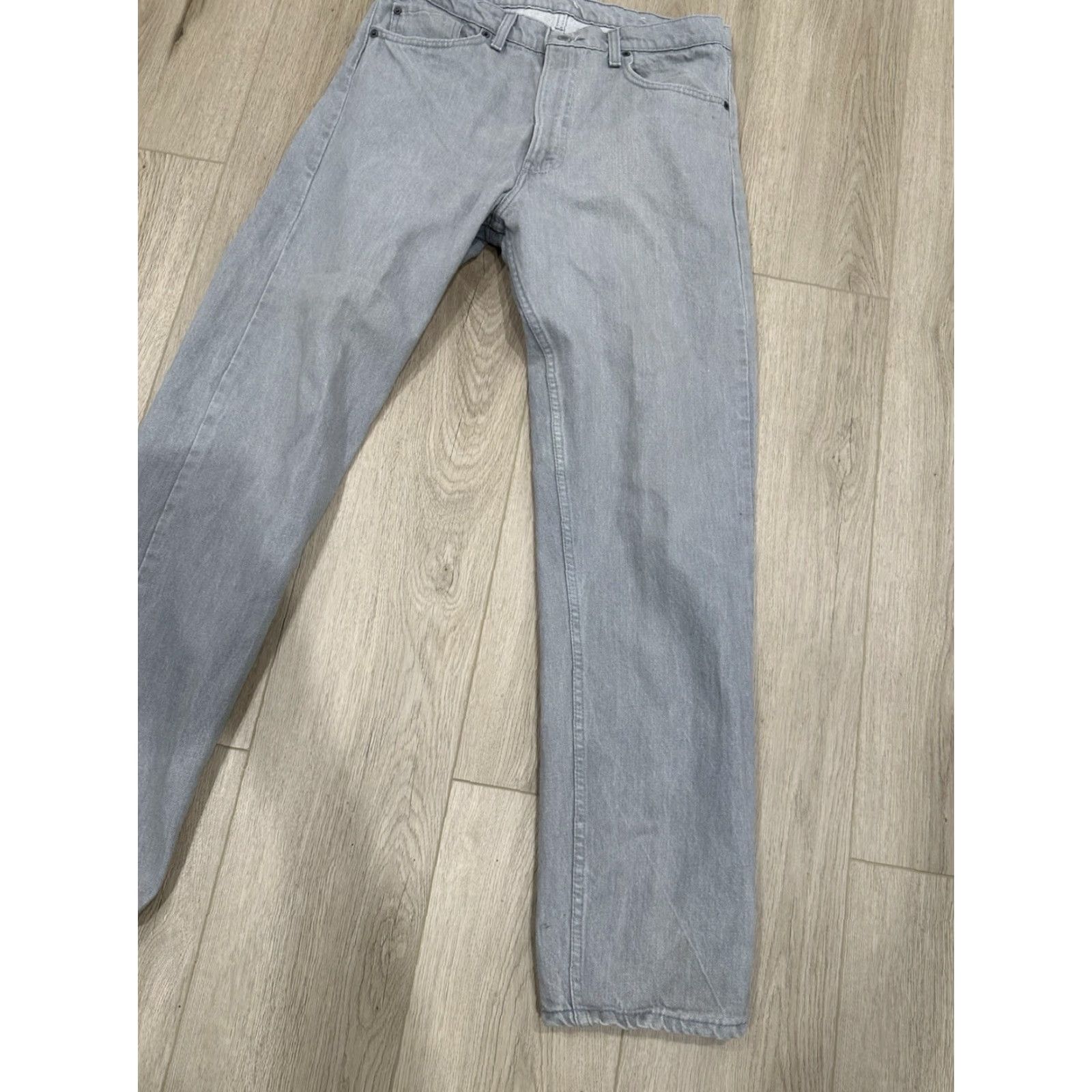 Levi's VINTAGE Levi's Jeans 505 Gray Denim 34x32 Regular Mens Levi's 505 Straight 80s USA Red Tab 34 32 Size US 34 / EU 50 - 2 Thumbnail