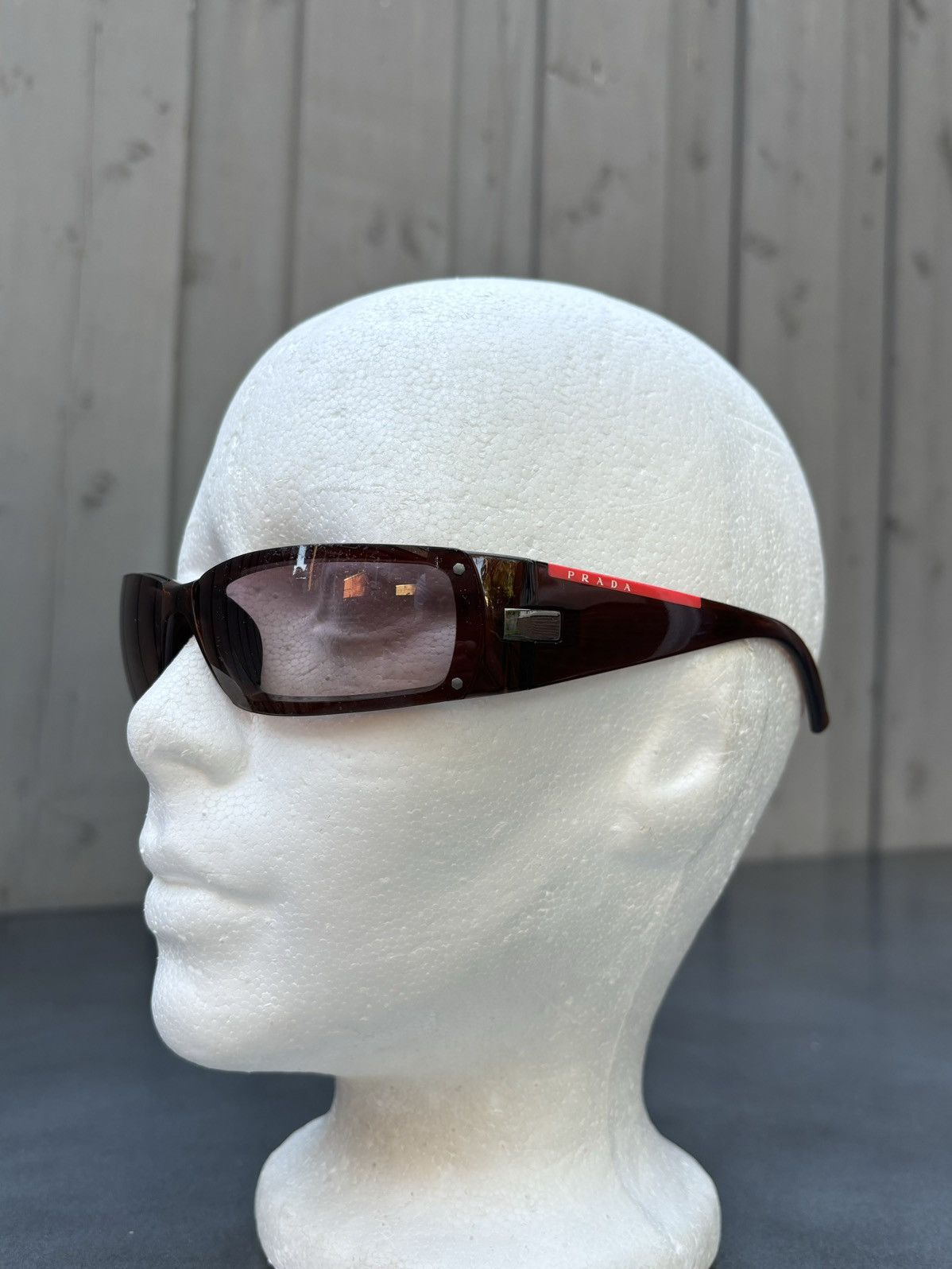 Prada × Vintage 2004 Prada Sport Sunglasses Y2K Linea Rossa