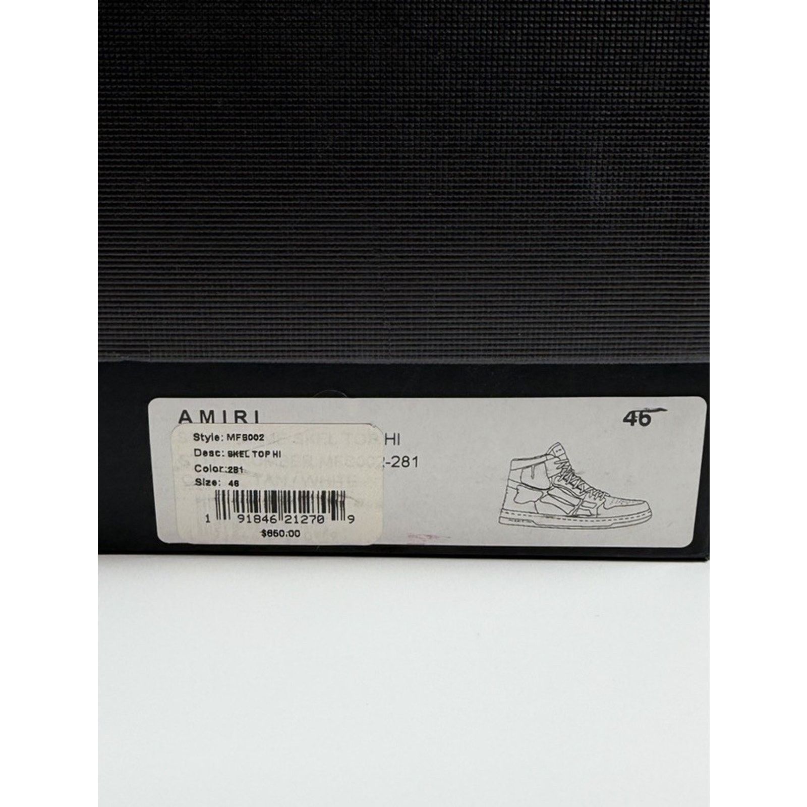 Amiri Size 46EU/13US - Amiri Skel Top High Brown NEW Size US 13 / EU 46 - 11 Thumbnail