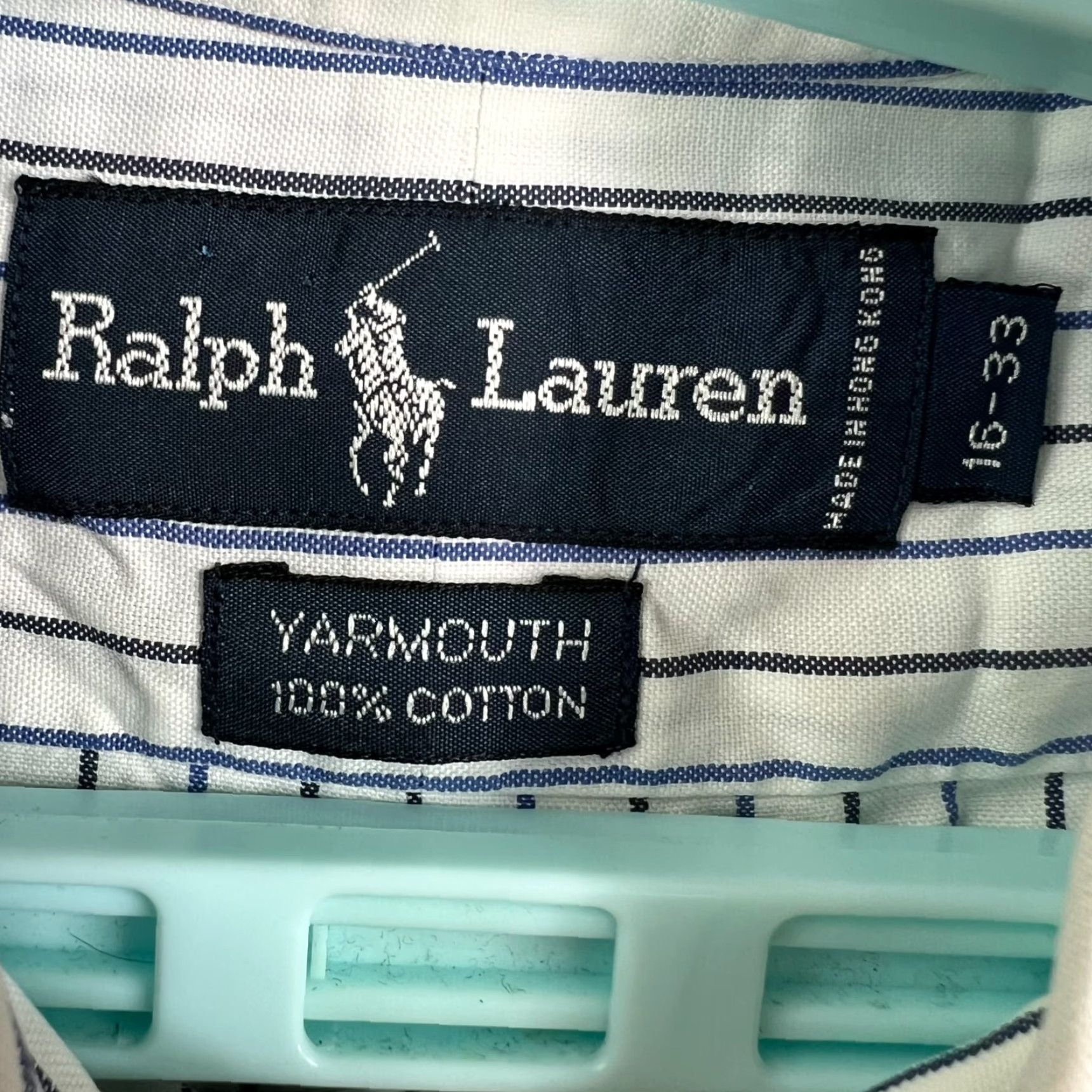 Ralph Lauren Ralph Lauren Shirt Mens Size 16 X33 Striped White/Blue Button-Down Size US L / EU 52-54 / 3 - 5 Thumbnail