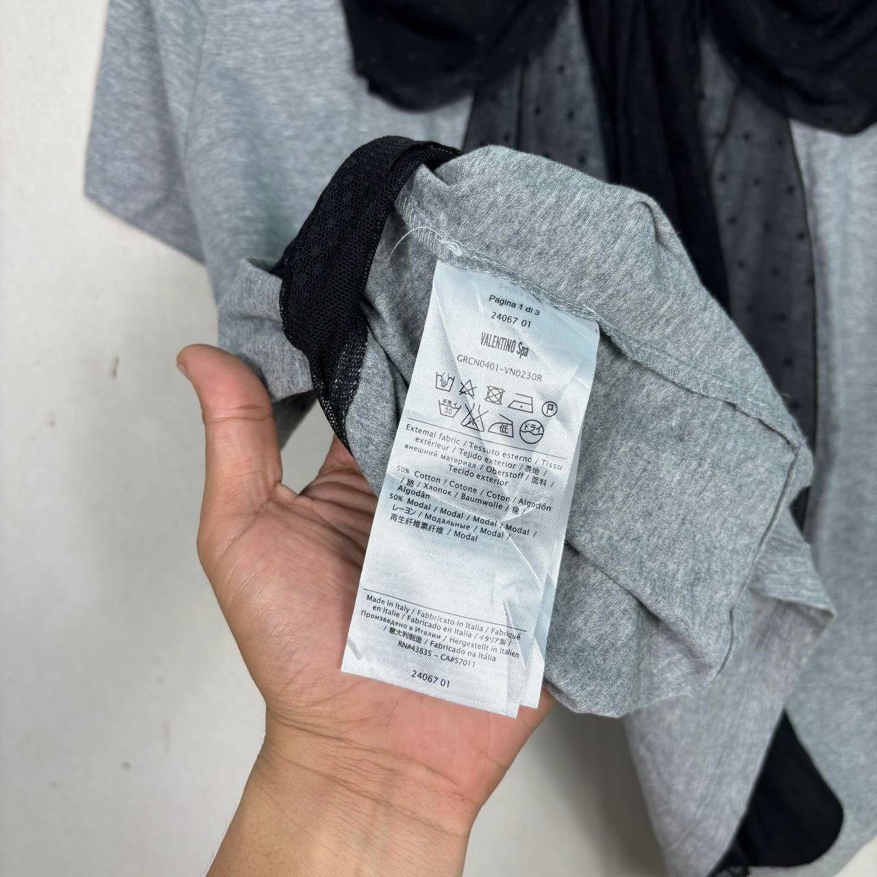 RED Valentino RED VALENTINO Grey T-Shirt With Bow Lace M Size M / US 6-8 / IT 42-44 - 6 Thumbnail