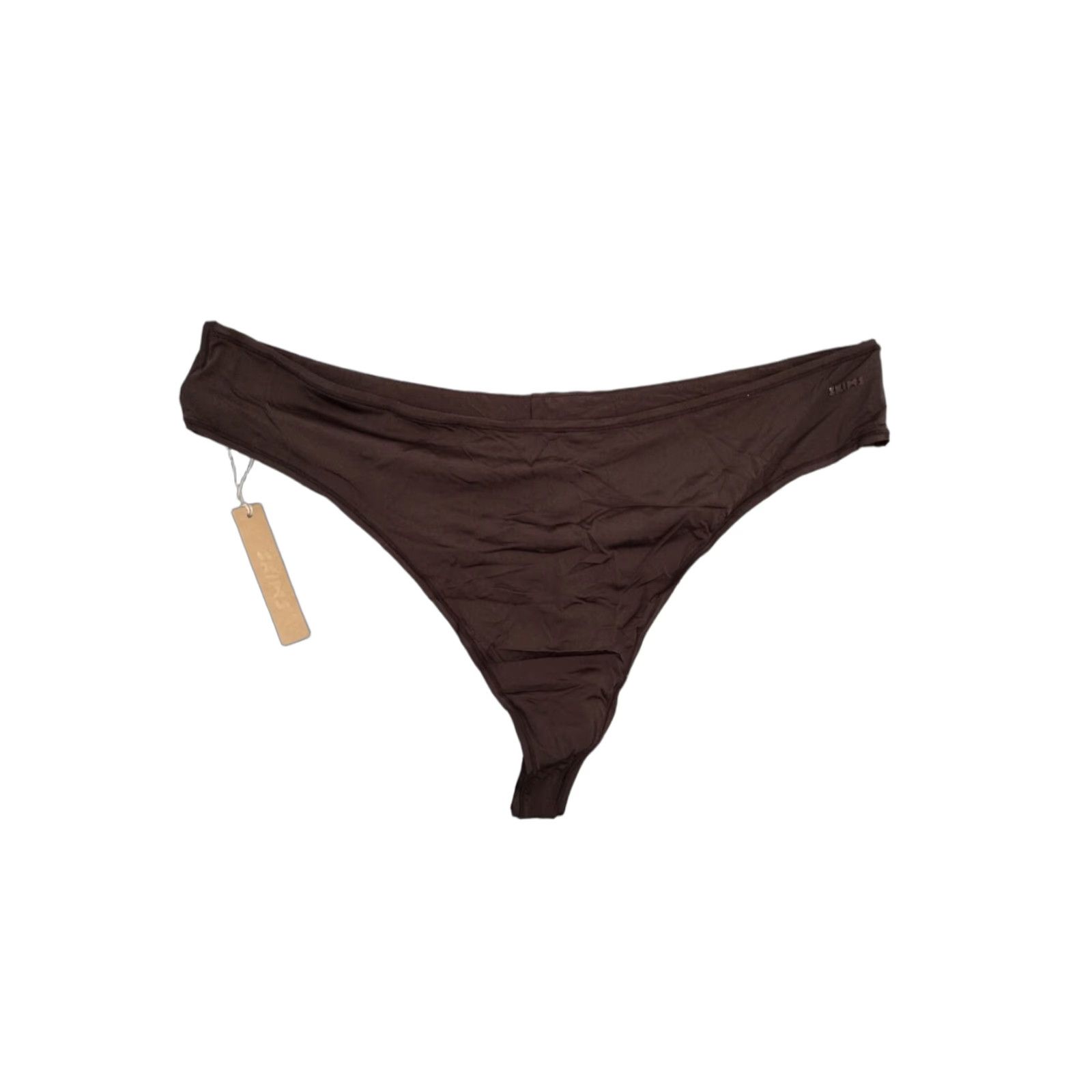 SKIMS SKIMS Panties Thong Women's Body Espresso 3X Plus Size Feminine Opaque Lightweight Stretch | 3X | PN-THG-2867 Size ONE SIZE - 1 Thumbnail