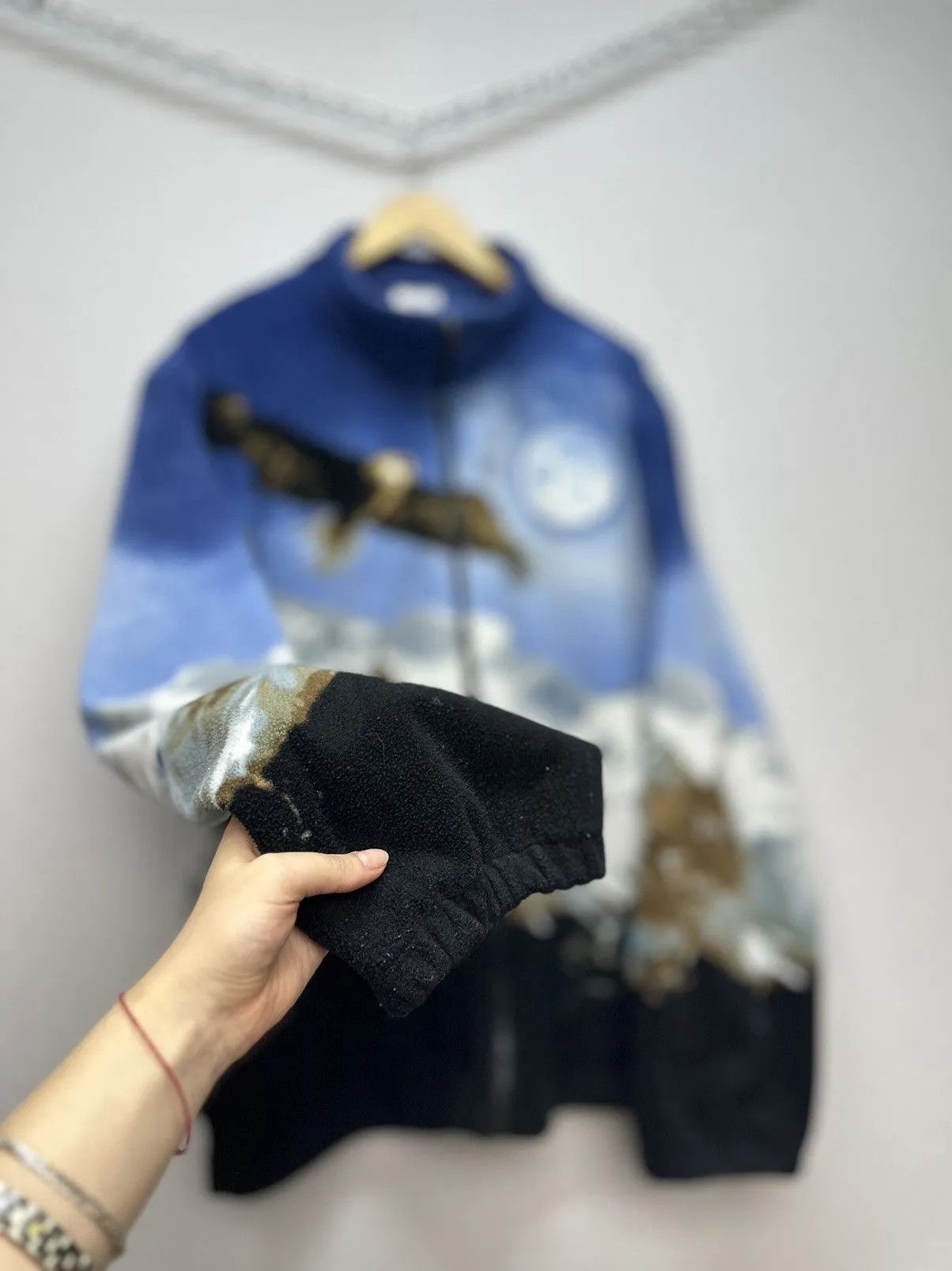 Other Vintage Animal Eagle🦅 Fleece Wolf 🐺 Sherpa Jacket USA Size US XXL / EU 58 / 5 - 6 Thumbnail