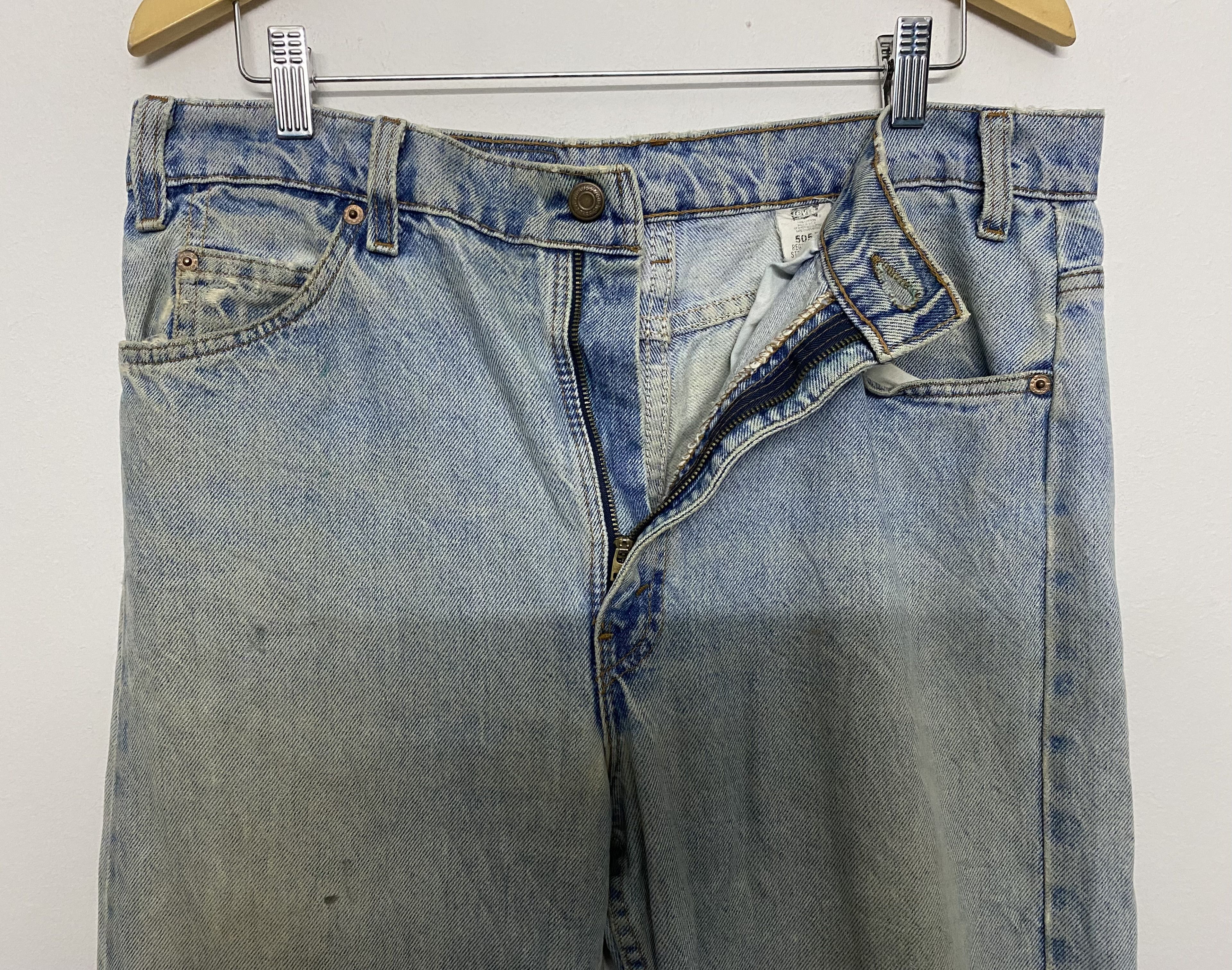 Levi's Vintage Clothing Vintage 1995 Levis 505 Denim Regular Fit Made in USA W36 L32 Size US 36 / EU 52 - 6 Thumbnail