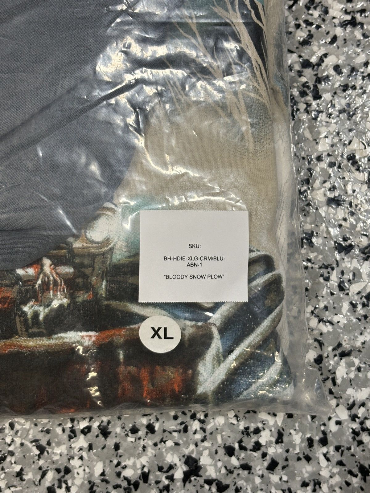 Billy Hill 2021 Billy Hill “Bloody Snow Plow” Blue/Cream Hoodie Size XL Size US XL / EU 56 / 4 - 12 Thumbnail