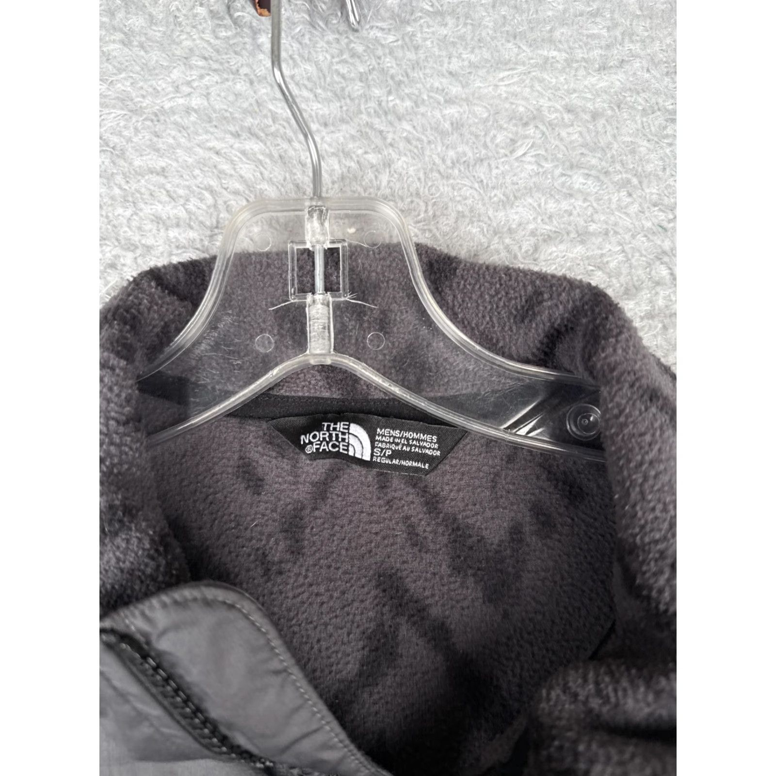 The North Face The North Face Pullover Mens Small Gray Black Fleece 1/4 Zip Nylon Yoke Print Sweatshirt Size US S / EU 44-46 / 1 - 7 Thumbnail
