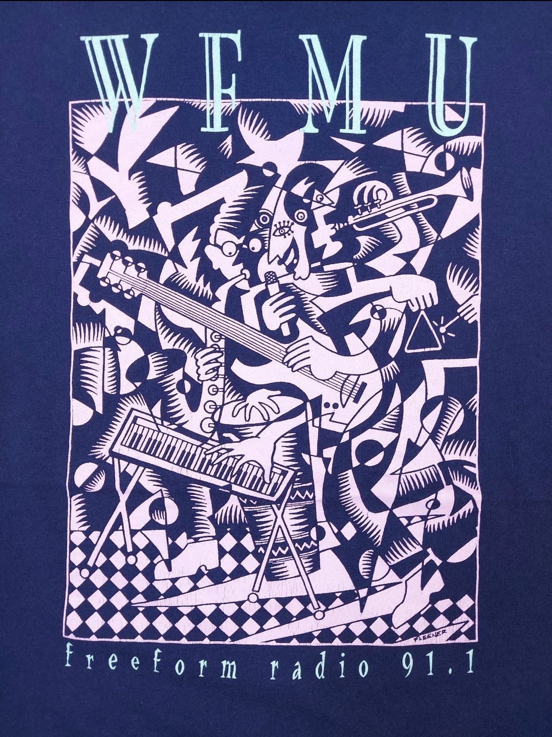 Keith Haring × MoMA × Vintage Vintage 90s Mary Fleener A Euphonius Combo 1993 ART WFMU TEE Size US XXL / EU 58 / 5 - 2 Thumbnail