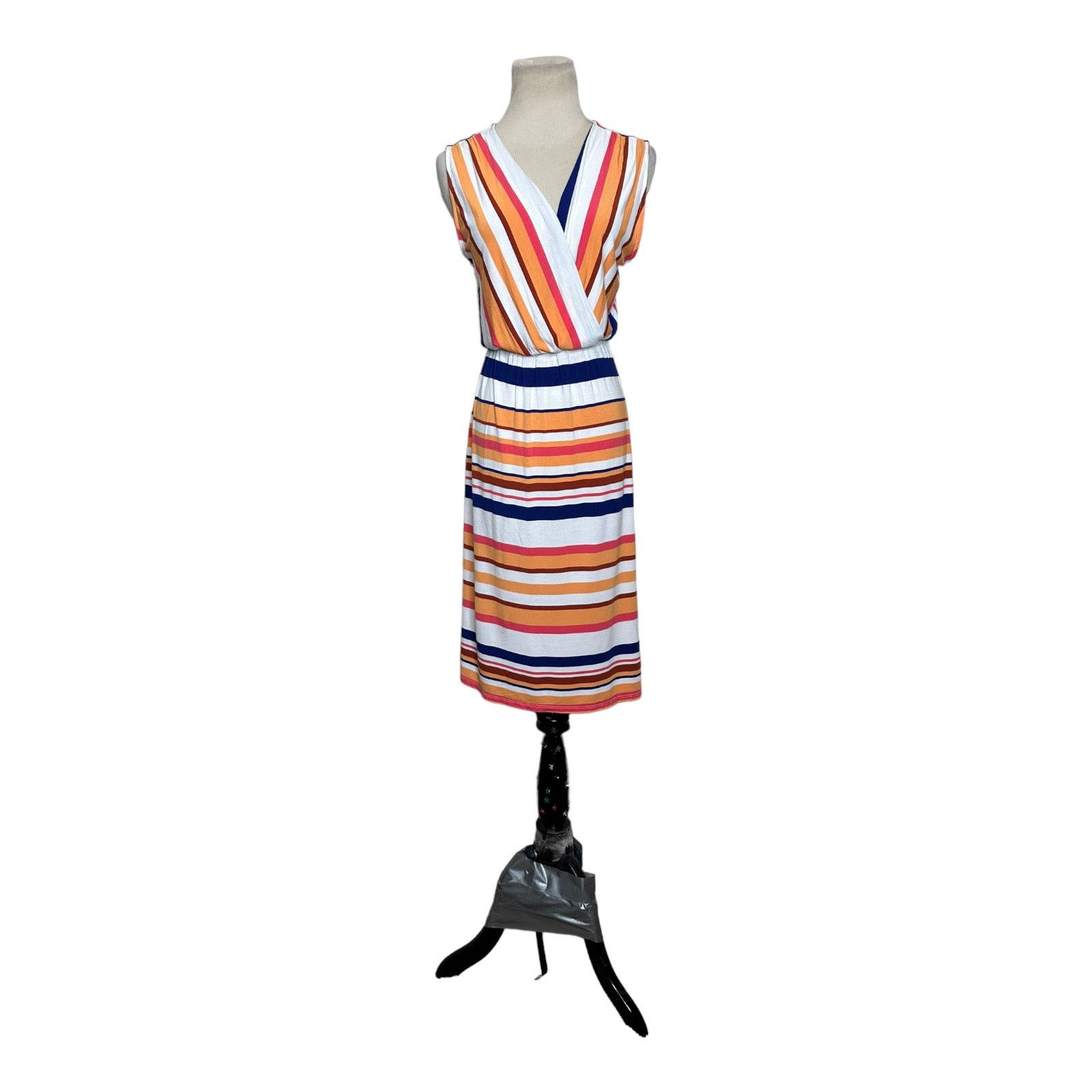 Merona Merona multicolor striped cap sleeves summer dress size M Size M / US 6-8 / IT 42-44 - 1 Thumbnail
