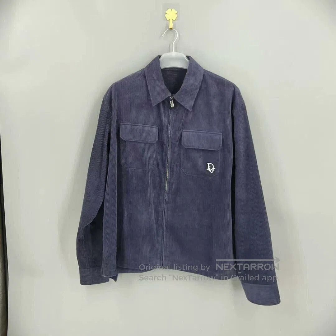 Dior dior oblique patch embroidered corduroy shirt. Size US L / EU 52-54 / 3 - 1 Thumbnail