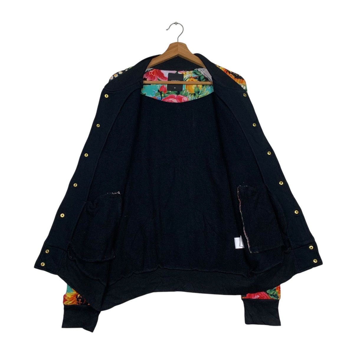 Japanese Brand JOYRICH Florals Graphic Sleeve Varsity Jacket #2207-C97 Size US M / EU 48-50 / 2 - 11 Thumbnail