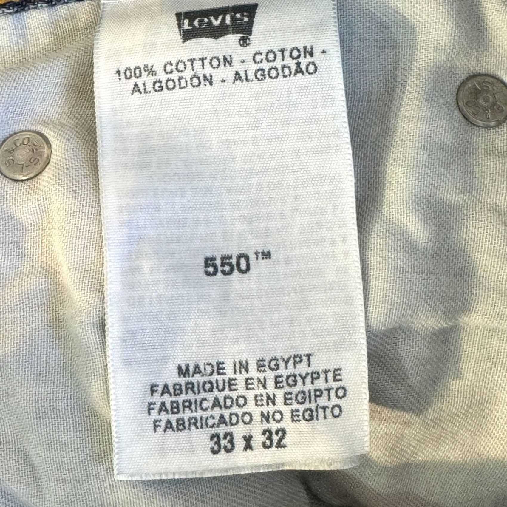 Levi's Levis 550 Jeans Mens 33x32 Relaxed Fit Tapered Leg Denim Classic Size US 33 - 4 Thumbnail