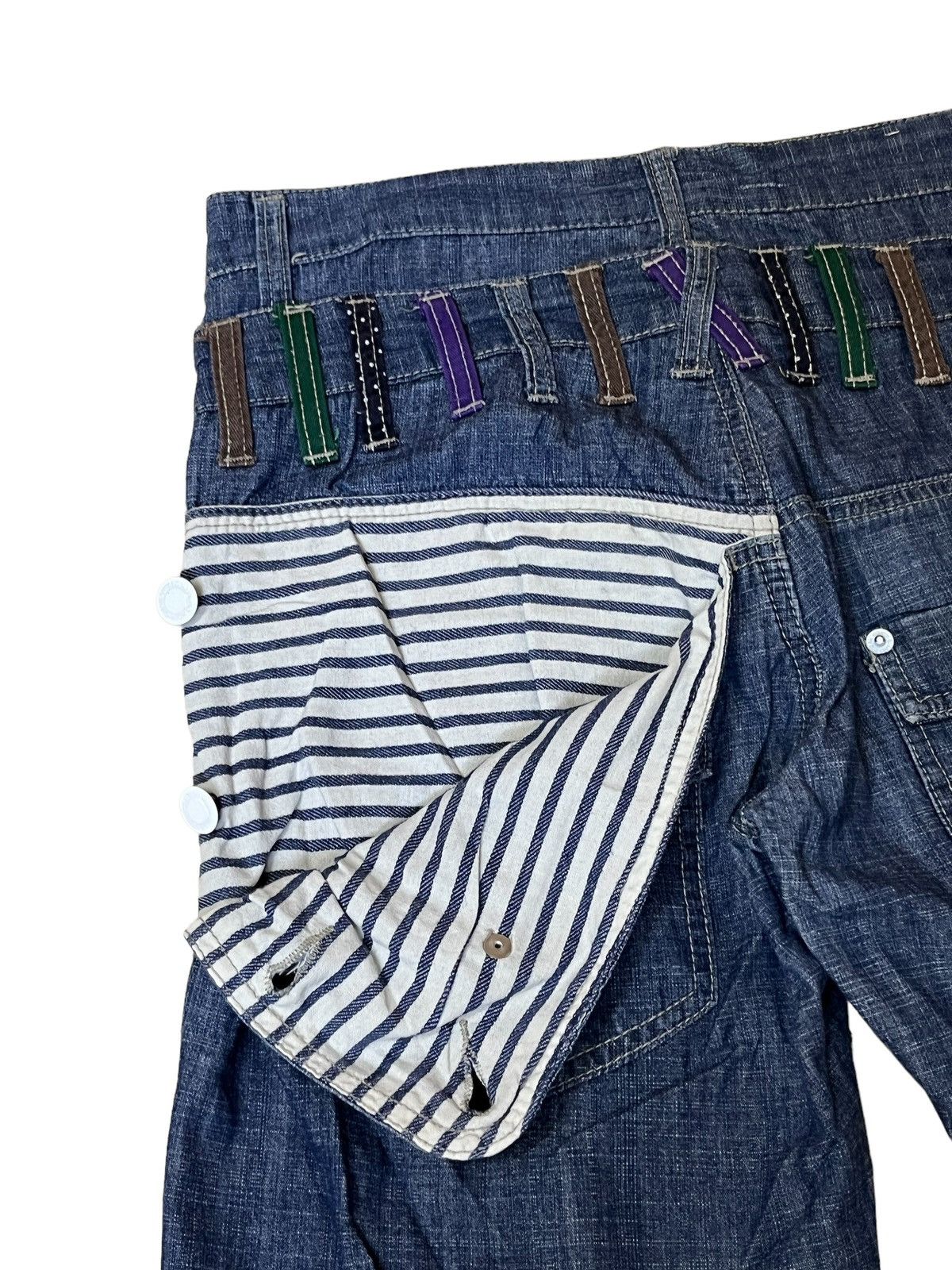 Japanese Brand SICK Y2K JAPANESE EXPLOSION BY NYLAUS DOUBLE WAIST JEANS Size US 30 / EU 46 - 7 Thumbnail