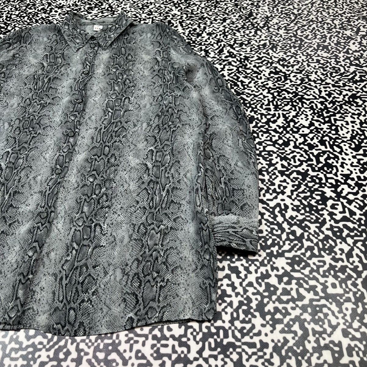 Ferre GF Ferre Snake Python Print Luxury Style Retro Long Shirt Size M / US 6-8 / IT 42-44 - 11 Thumbnail