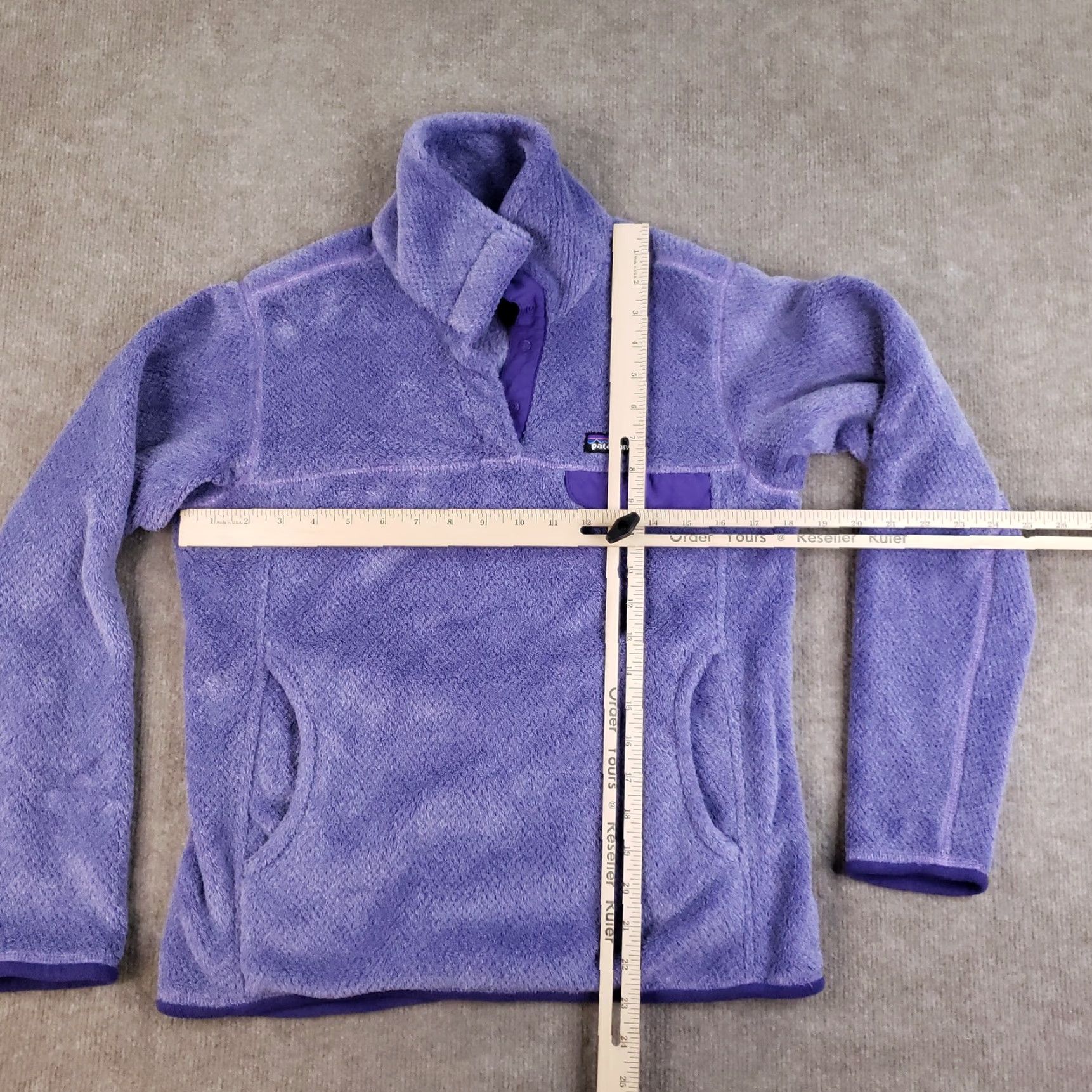 Patagonia Patagonia Sweater Womens Small Purple Fleece Snap Pullover Outdoor Cozy Size S / US 4 / IT 40 - 2 Thumbnail