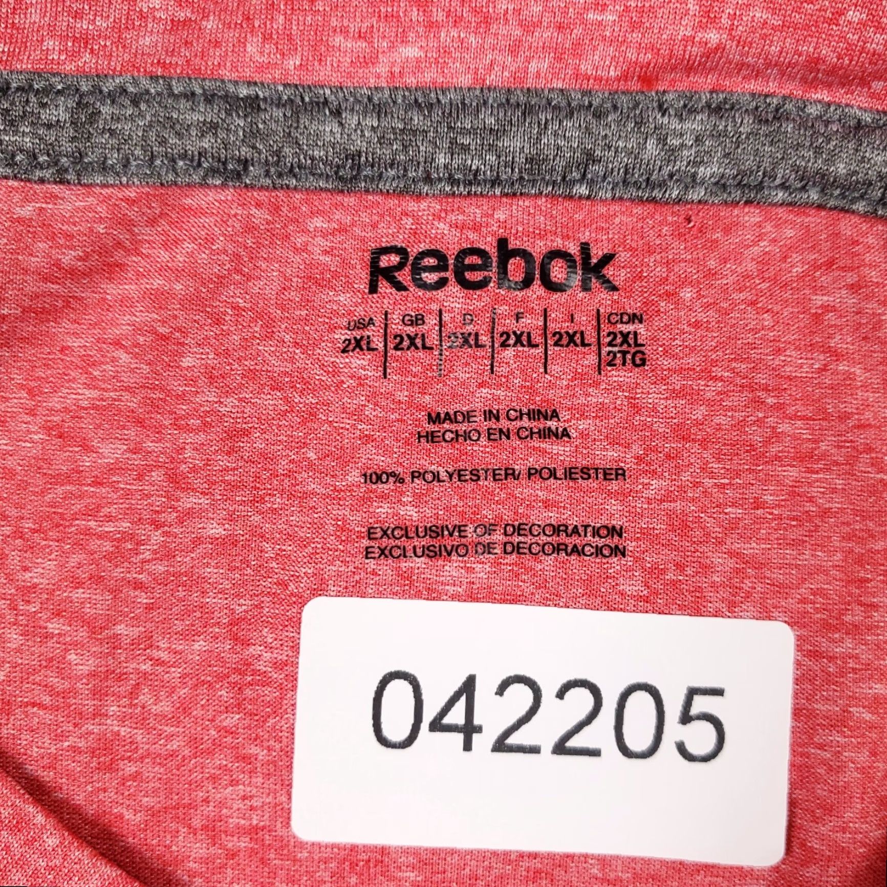 Reebok Reebok Shirt Mens Size 2XL Pink Active Pullover Short Sleeve Gym Work Out Size US XXL / EU 58 / 5 - 6 Thumbnail
