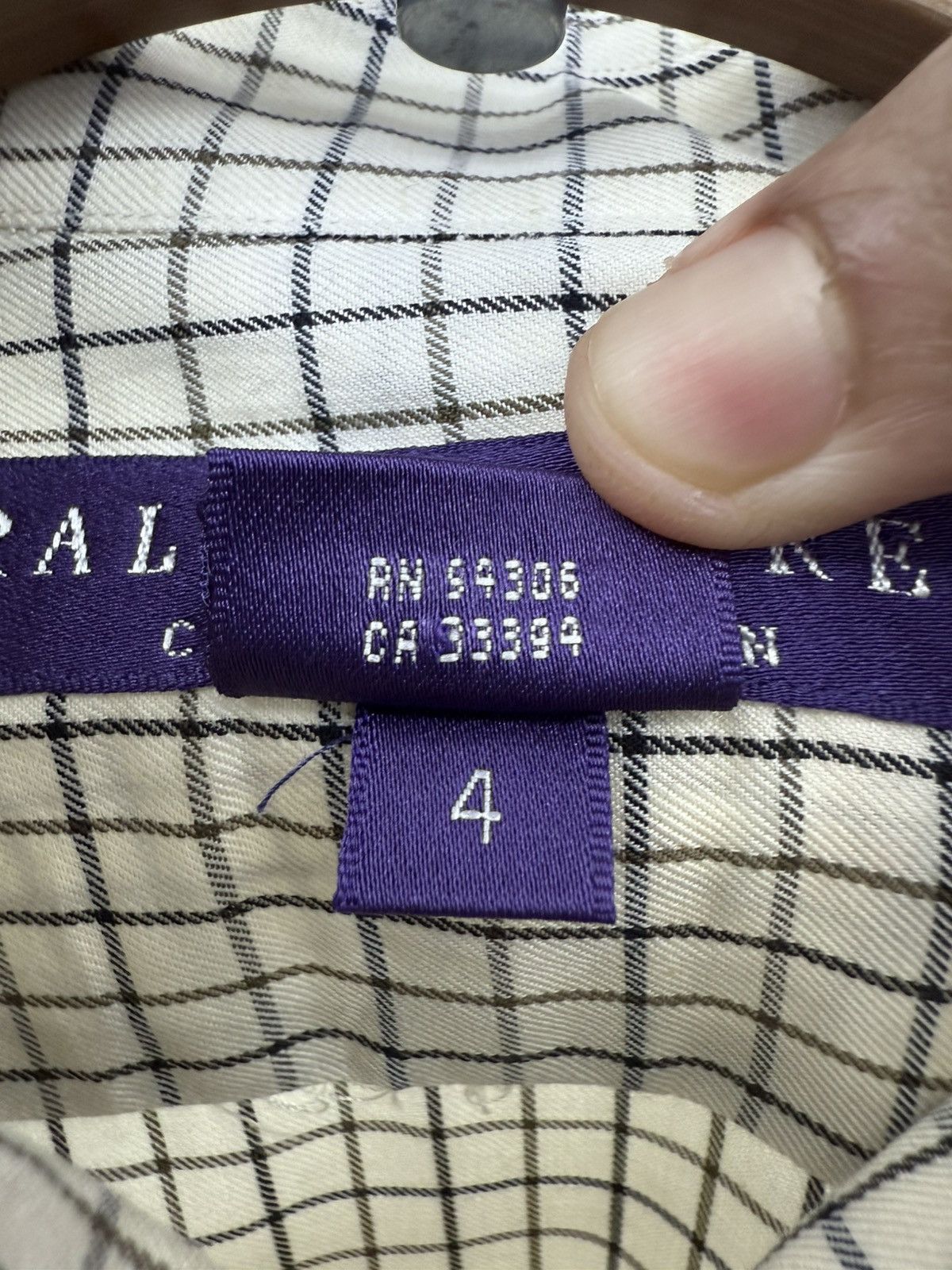 Ralph Lauren Purple Label Ralph Lauren Purple Label Checkered Button Ups Size S / US 4 / IT 40 - 8 Thumbnail