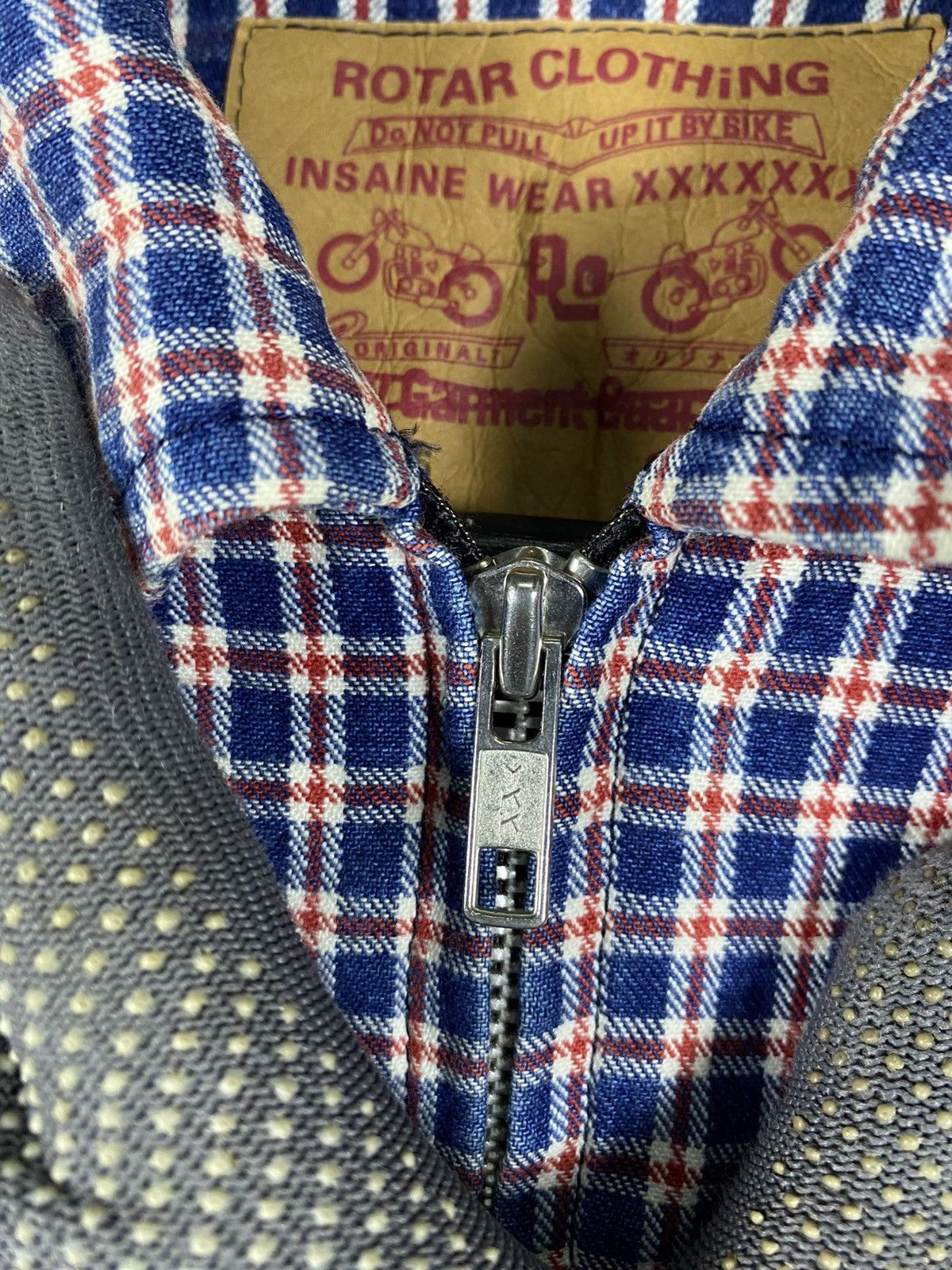 Japanese Brand Rotar Clothing Plaid Zip Jacket Insane Wear Japan Streetwear Size US L / EU 52-54 / 3 - 9 Thumbnail