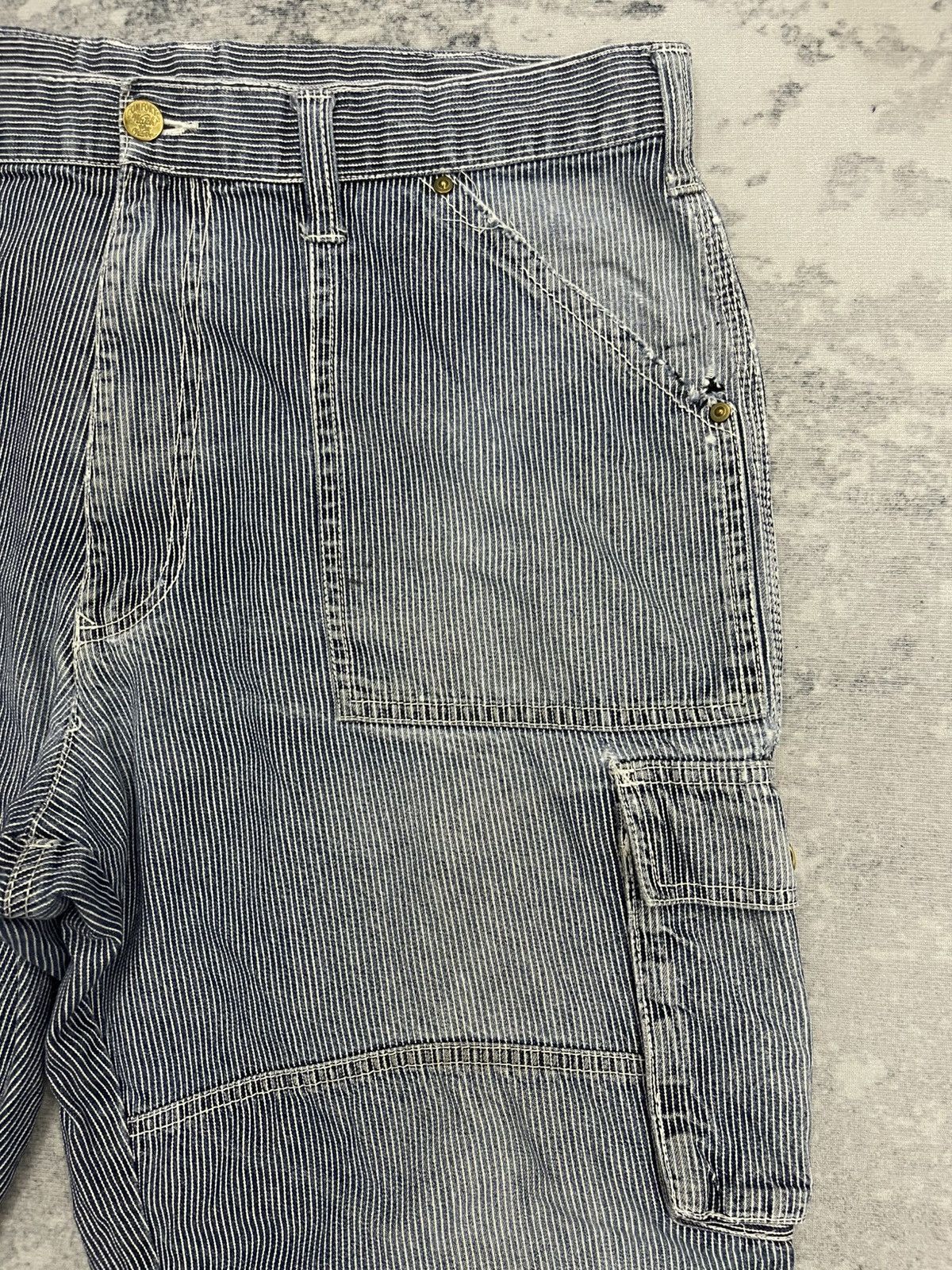 Japanese Brand Dogman Hickory Stripe Multipocket Cargo Tactical Pants s11 Size US 38 / EU 54 - 6 Thumbnail
