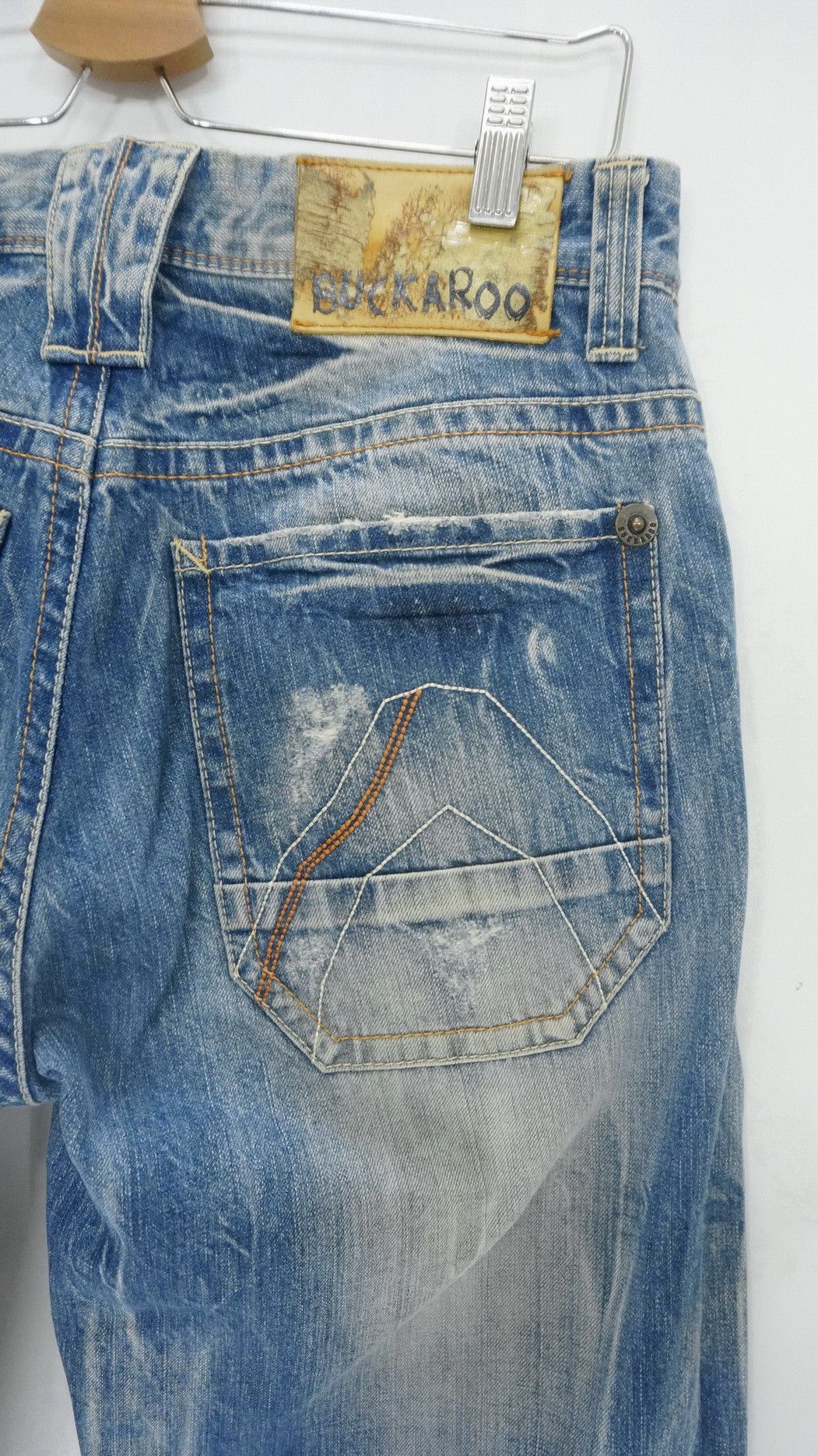 BUCKAROO Vintage Wide Leg Distressed Jeans