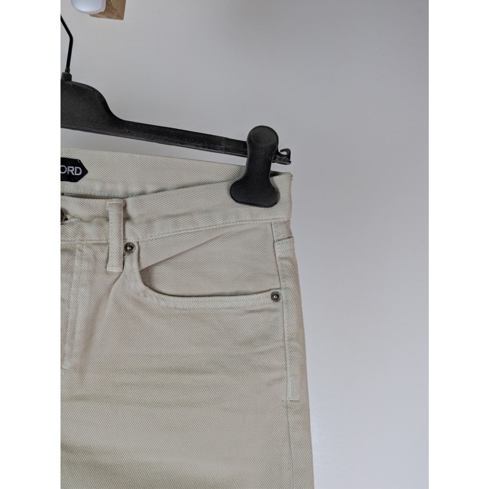 Tom Ford o1rshd1 Slim-Fit Cotton Denim Jeans in Beige Size US 32 / EU 48 - 5 Thumbnail