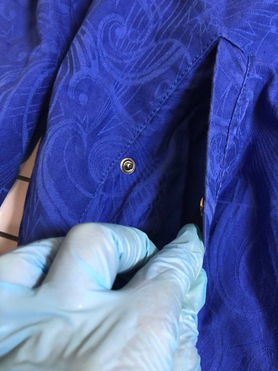 Versace Versace Men's Vintage Flight Jacket Blue Size M From Japan Size US M / EU 48-50 / 2 - 2 Thumbnail