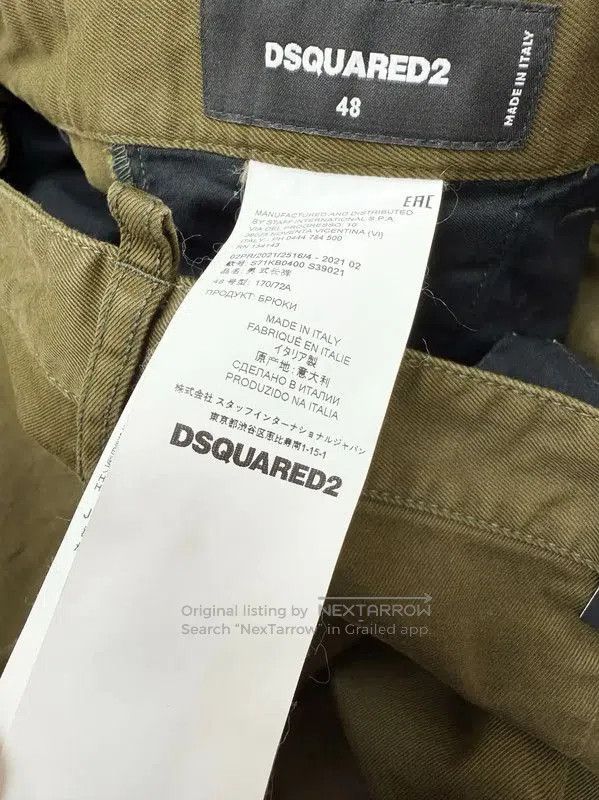 Dsquared2 DSQUARED2 Olive Green Men's Casual Pants . Size US 32 / EU 48 - 7 Thumbnail