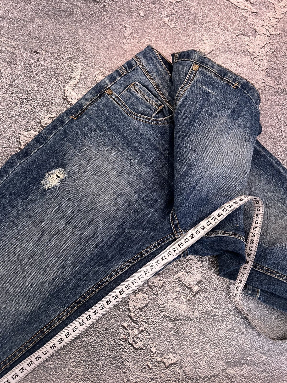 Japanese Brand Japanese Streetwear Flared Denim / Archive Number Nine Style Size US 31 - 12 Thumbnail