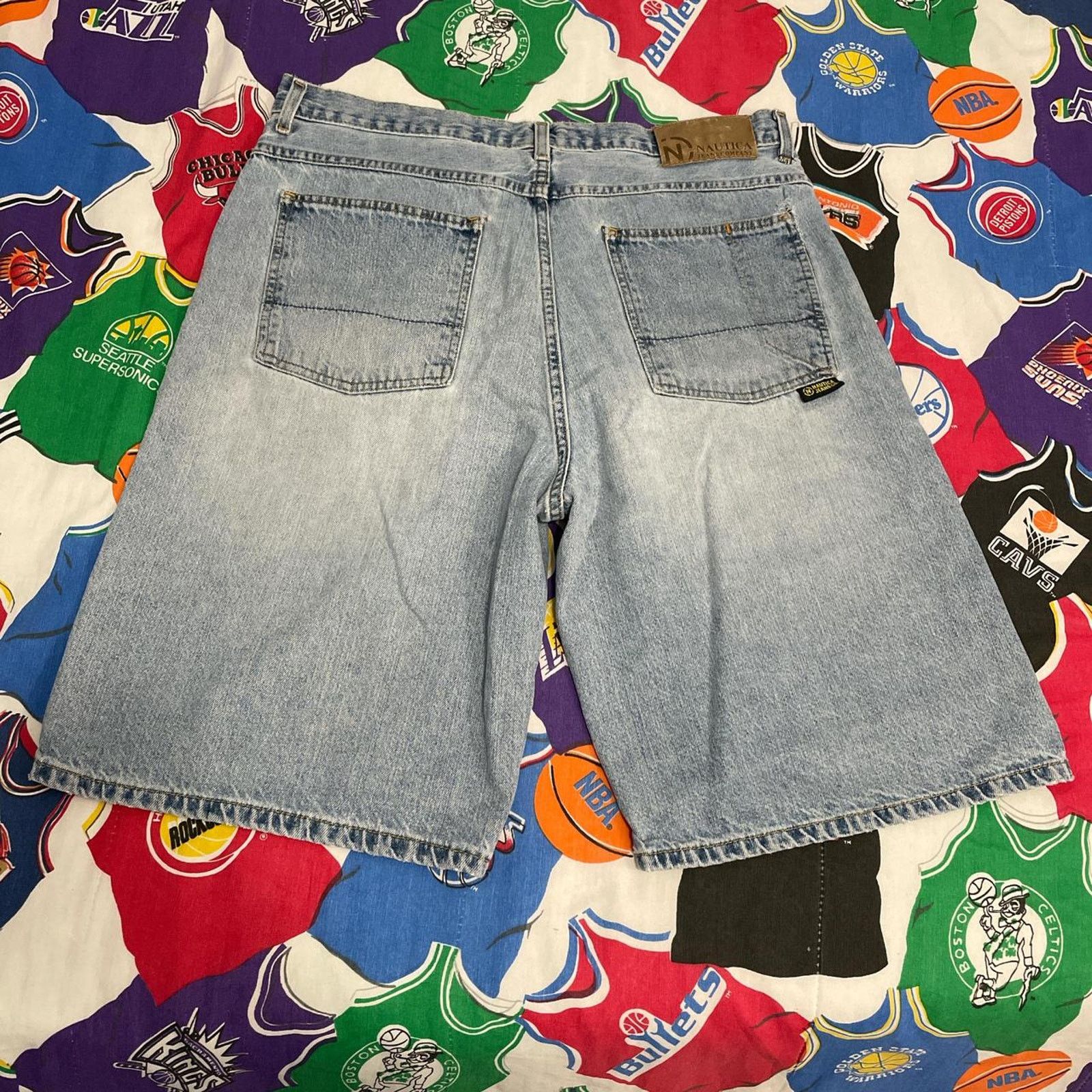 Ecko Unltd. × JNCO × Nautica Vintage Y2K Nautica Jeans Denim Baggy Shorts Mens 36 Size US 36 / EU 52 - 1 Thumbnail