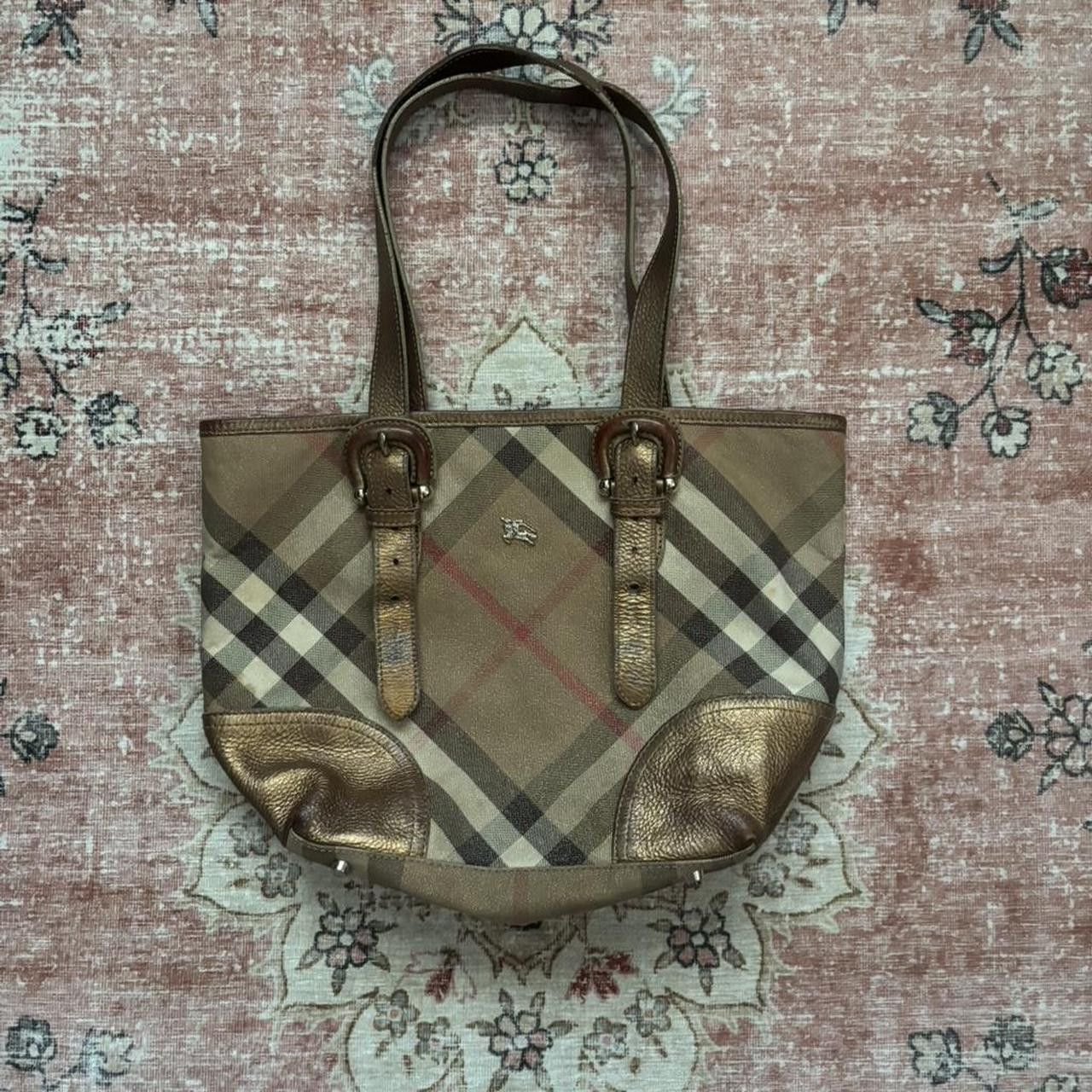 Burberry Burberry Shimmer Check Byron Tote Bag Size ONE SIZE - 1 Thumbnail
