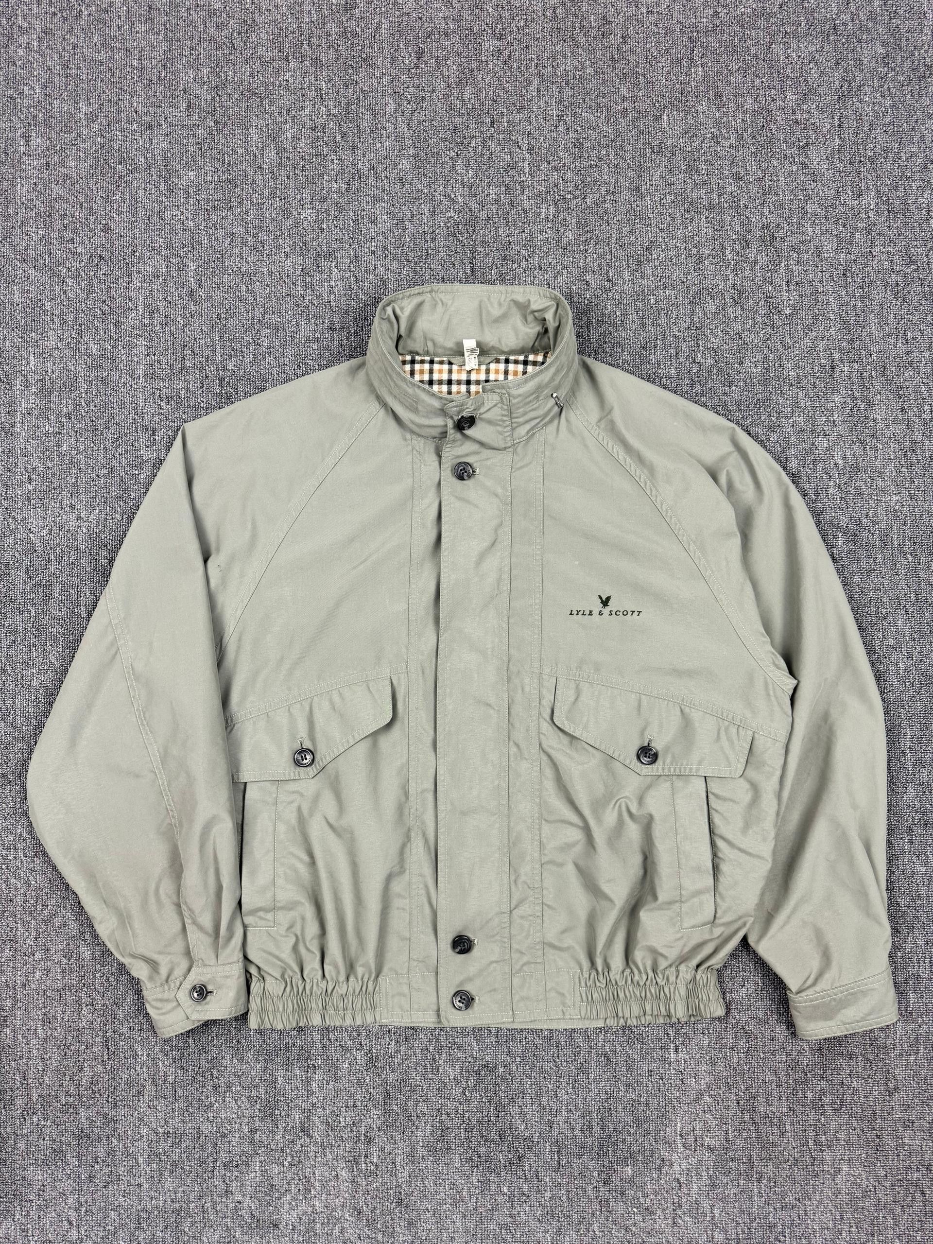 Lyle & Scott Vintage 90s Lyle & Scott Casual Light Bomber Jacket Size US L / EU 52-54 / 3 - 1 Thumbnail