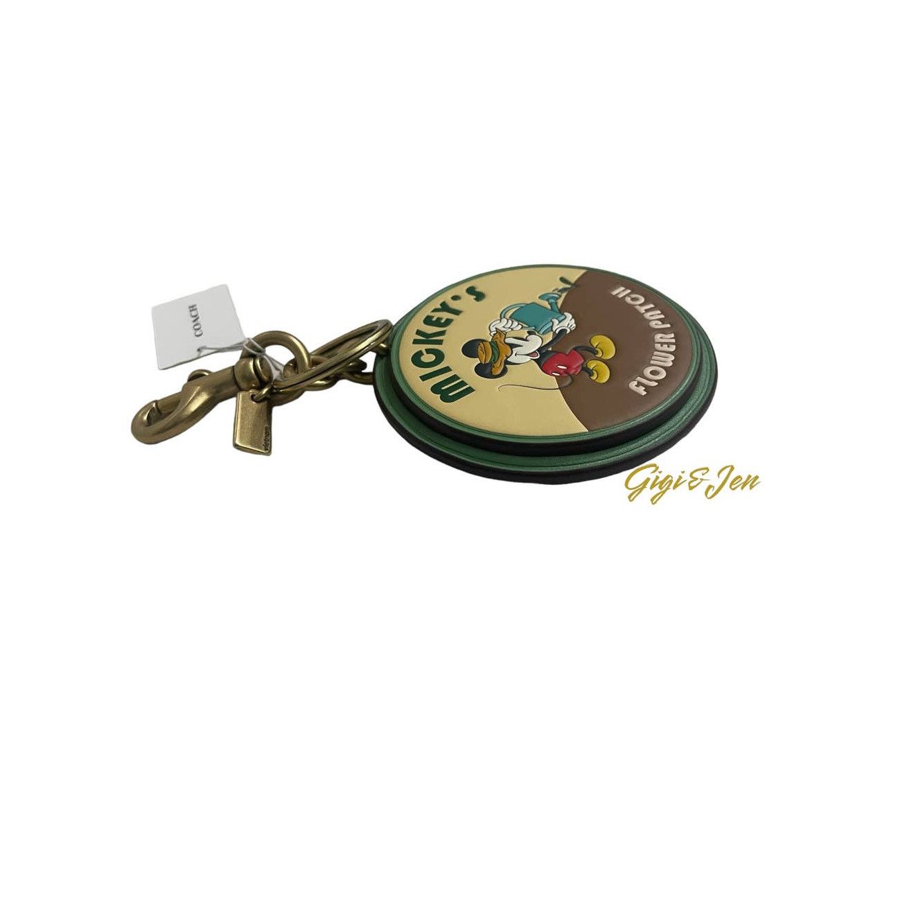 Coach Coach X Disney Mickey’s Flower Patch Bag Charm Keychain Size ONE SIZE - 2 Thumbnail