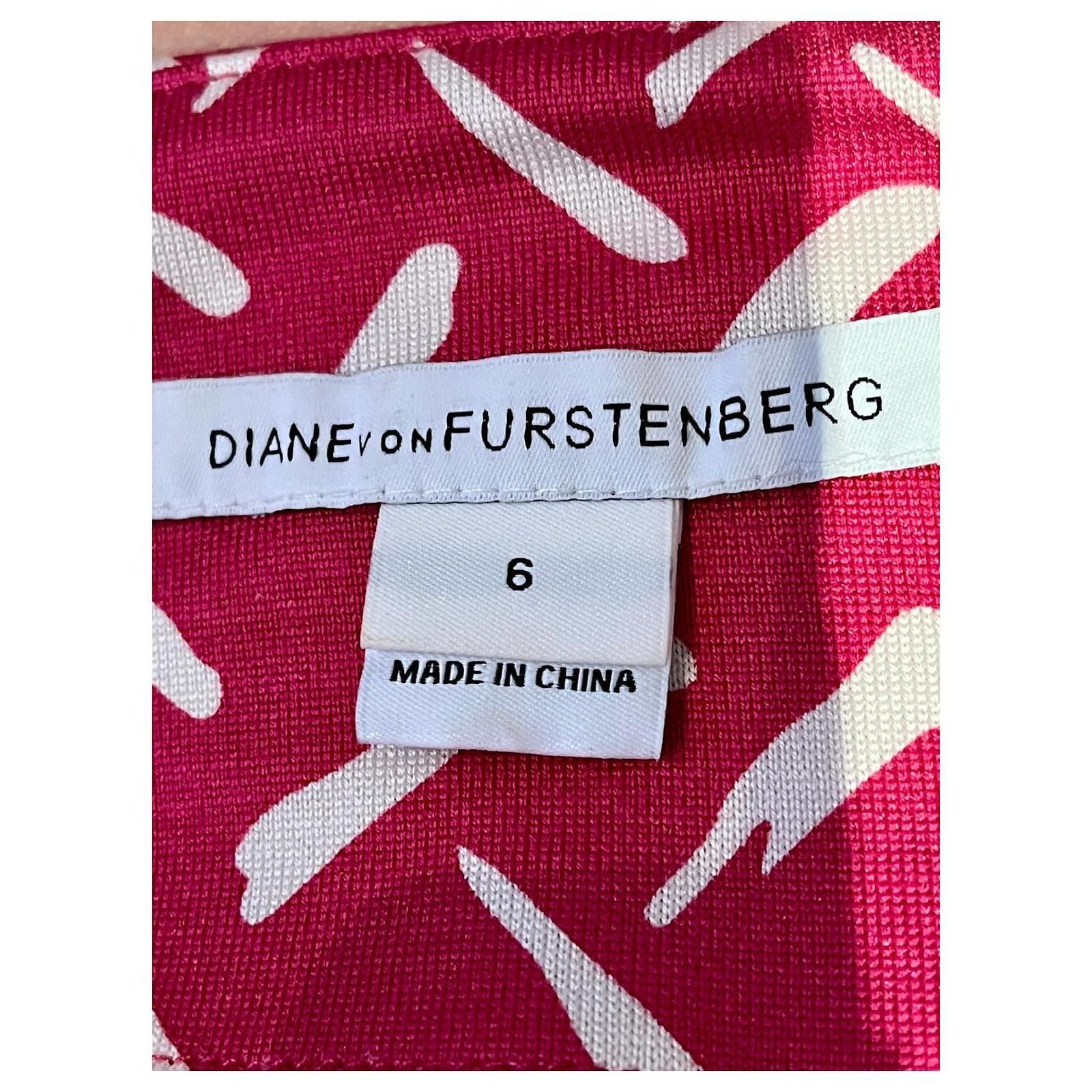 Diane von Furstenberg DvF Gabi silk dress red and white Size M / US 6-8 / IT 42-44 - 7 Thumbnail