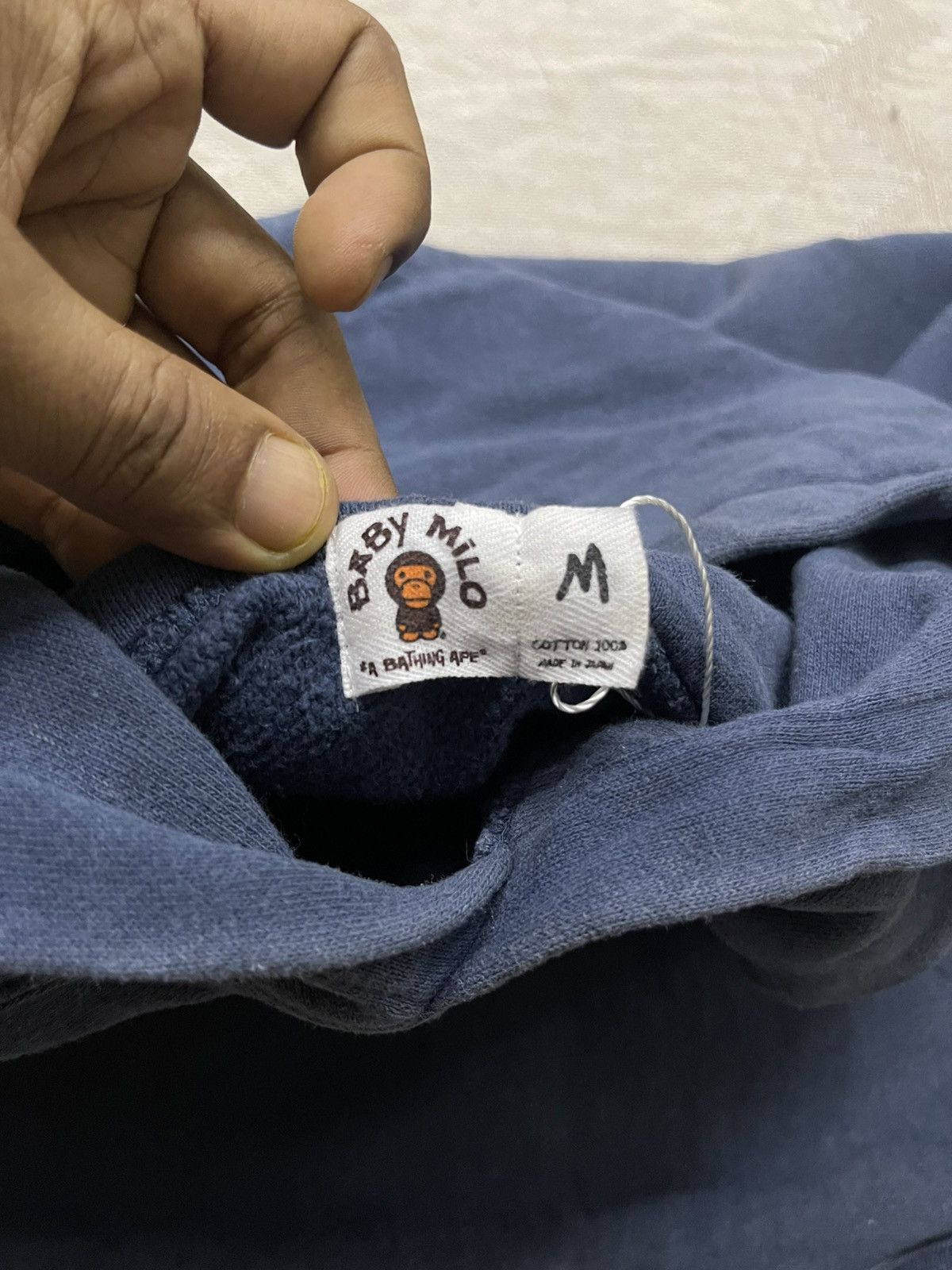Bape 2004 BABY MILO BY A BATHING APE DIAMOND LOGO HOODIE FADED Size US M / EU 48-50 / 2 - 13 Thumbnail