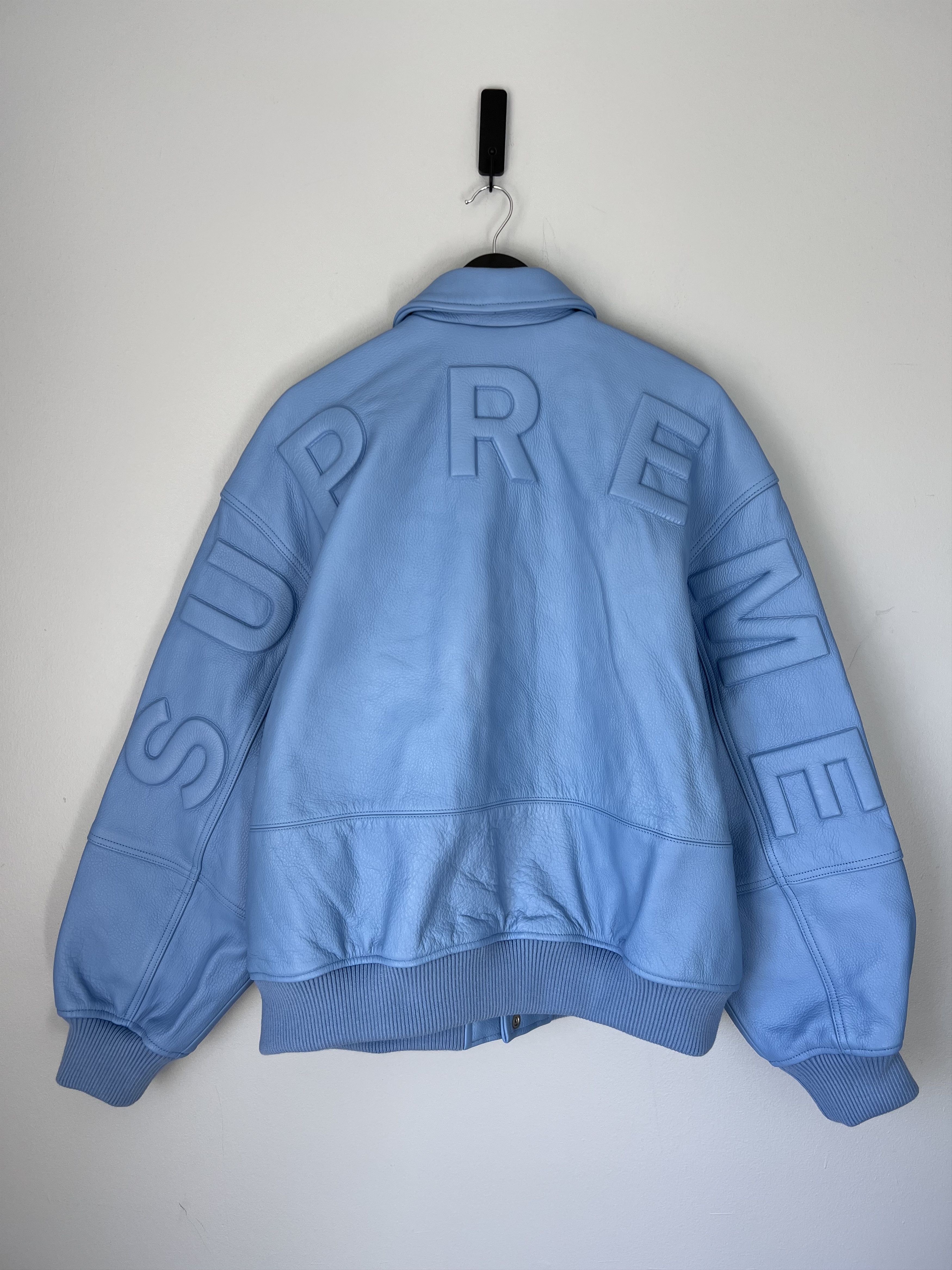 Supreme Supreme Gore-Tex Infinium Windstopper Leather Varsity Jacket Size US L / EU 52-54 / 3 - 2 Thumbnail
