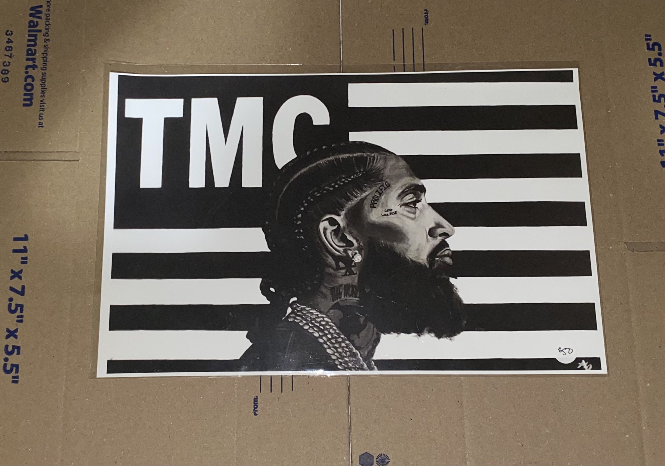Handmade KOOL dope RARE Nipsey Hussle Hustle TMC Album music print ? Size ONE SIZE - 4 Thumbnail