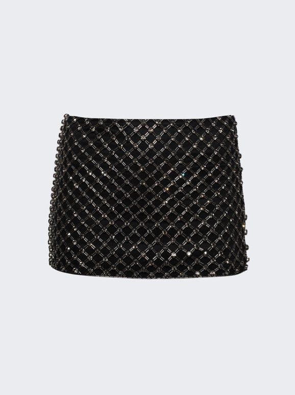The Attico o1mle0526 Cady Mini Skirt in Black Size 32" / US 10 / IT 46 - 1 Thumbnail