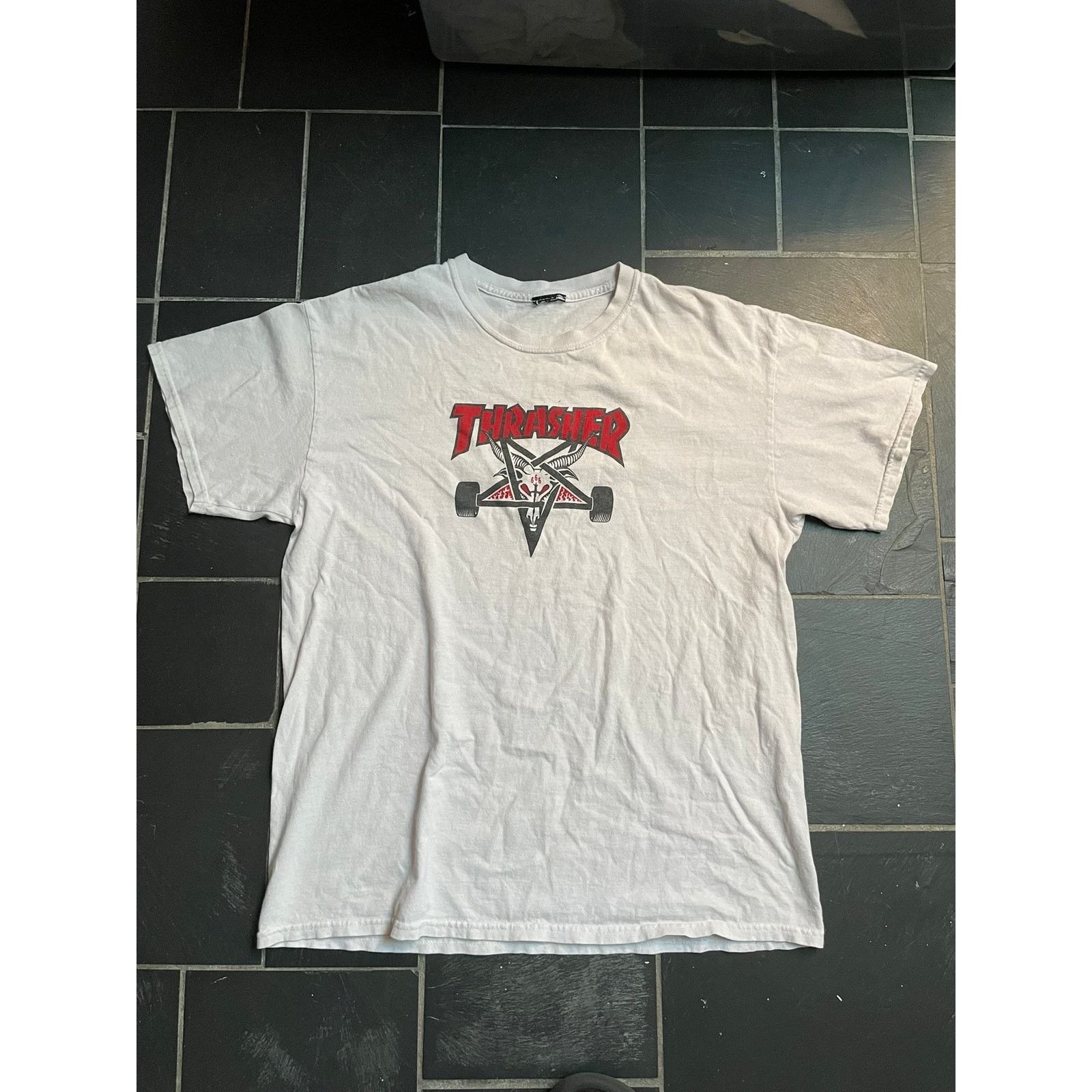 Thrasher Thrasher 666 White Tshirt Large Size US L / EU 52-54 / 3 - 1 Thumbnail