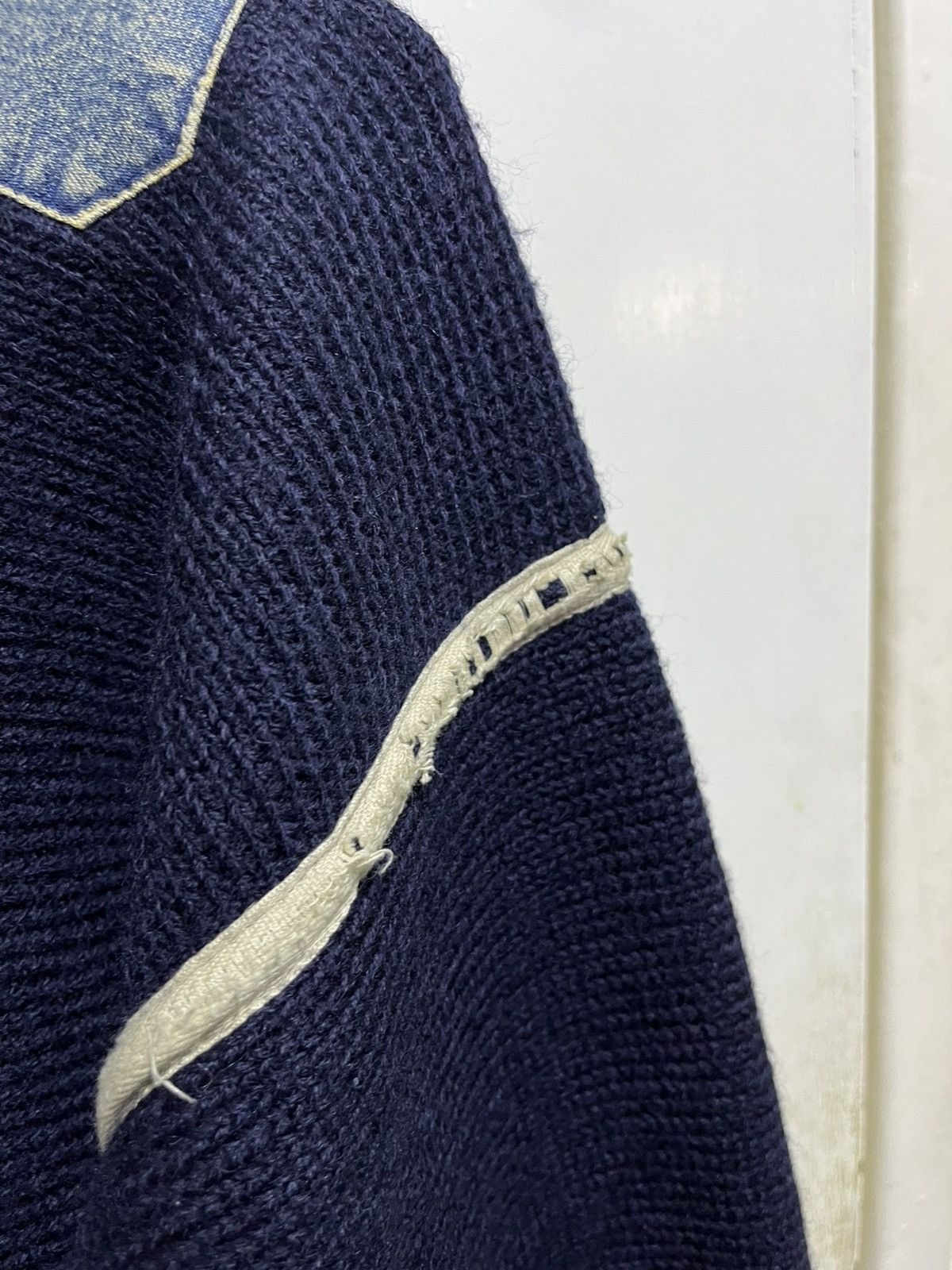 Maison Margiela Maison Margiela Leather Patch Sweater Size US S / EU 44-46 / 1 - 5 Thumbnail
