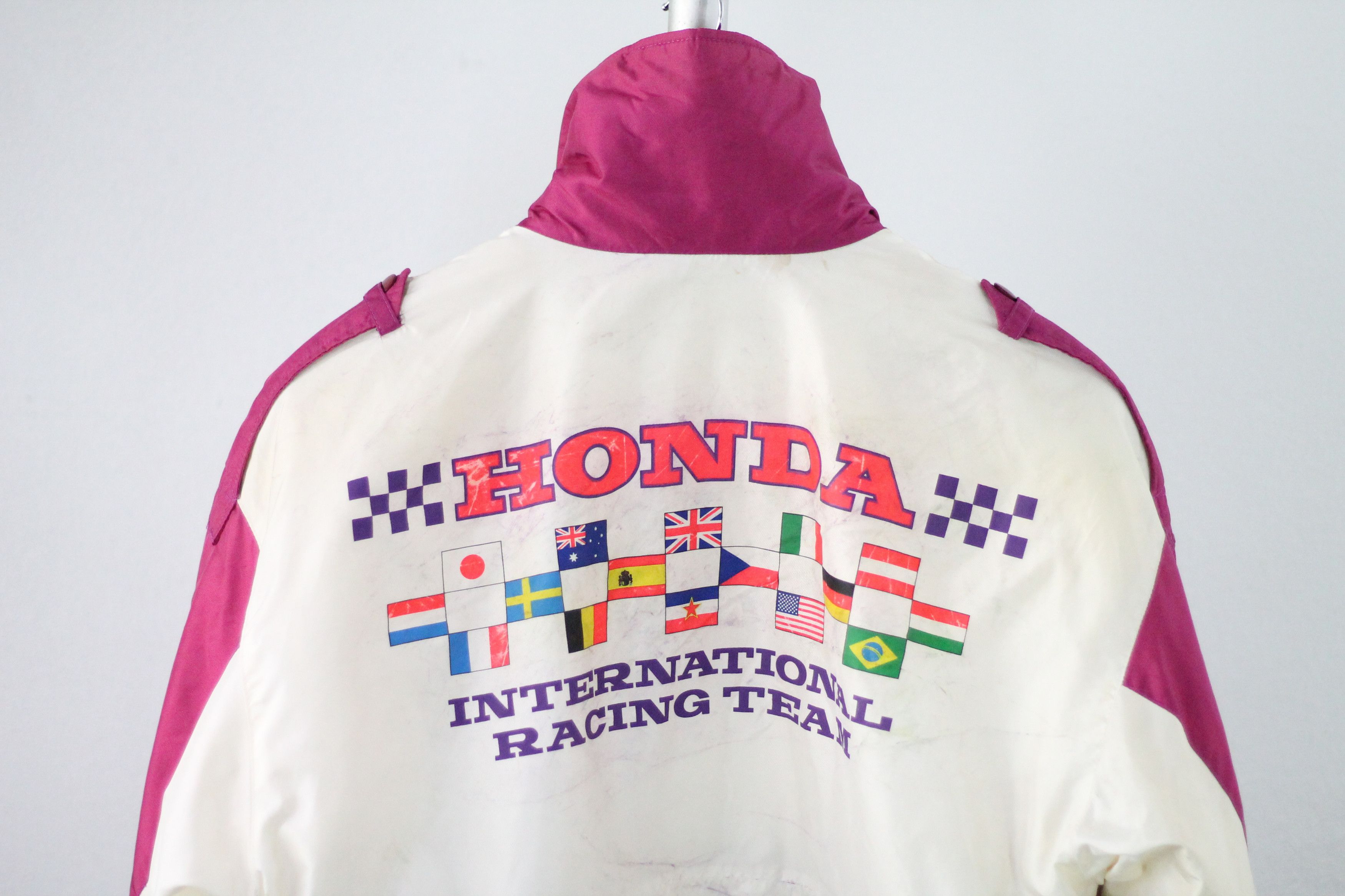 Honda × Vintage RARE! Vintage HONDA INTERNATIONAL RACING TEAM Jacket. Size US L / EU 52-54 / 3 - 10 Thumbnail