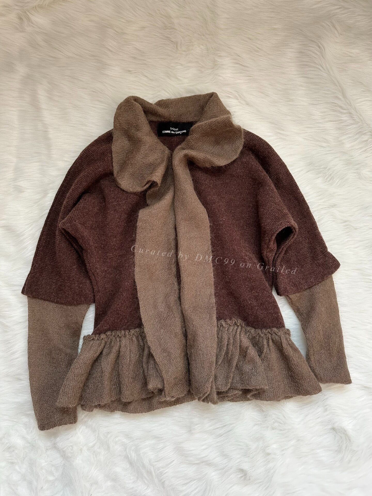 Comme des Garcons Comme des Garçons Tricot Color-Block Sweater Coat Size S / US 4 / IT 40 - 1 Thumbnail