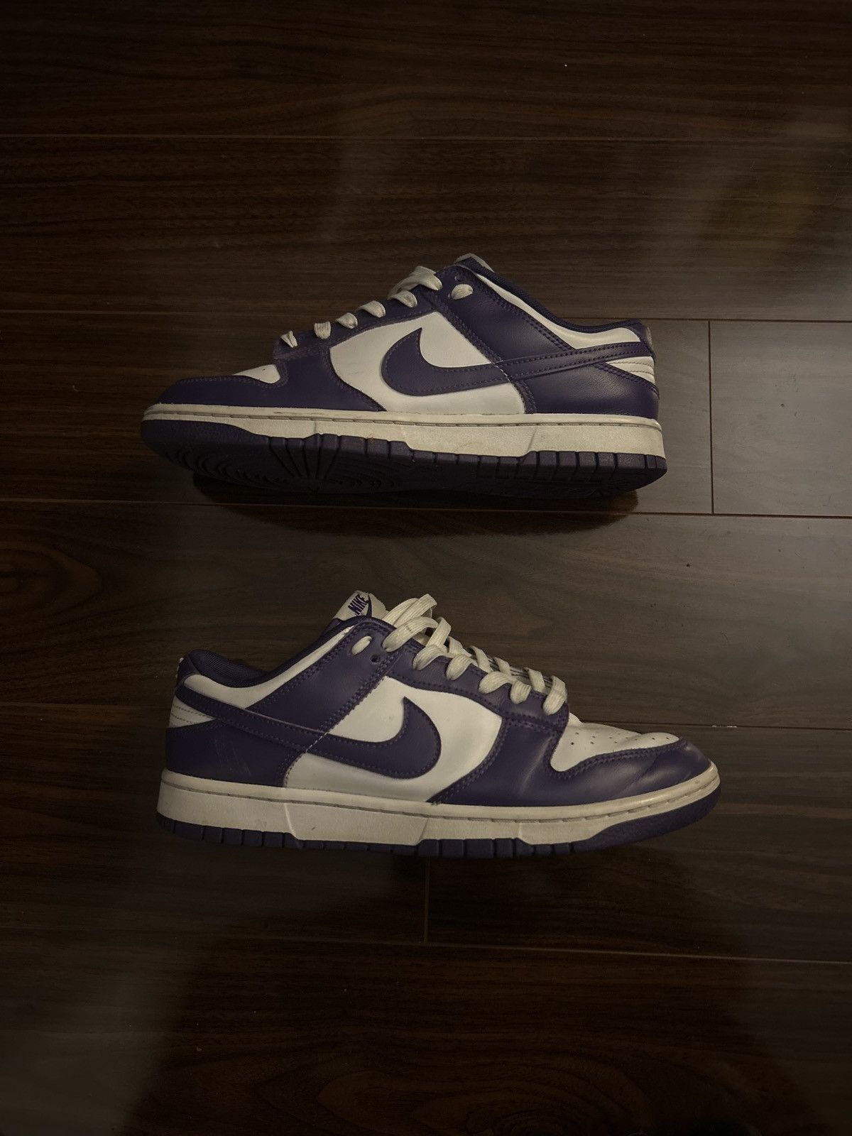 Nike white and purple dunks Size US 9.5 / EU 42-43 - 5 Thumbnail