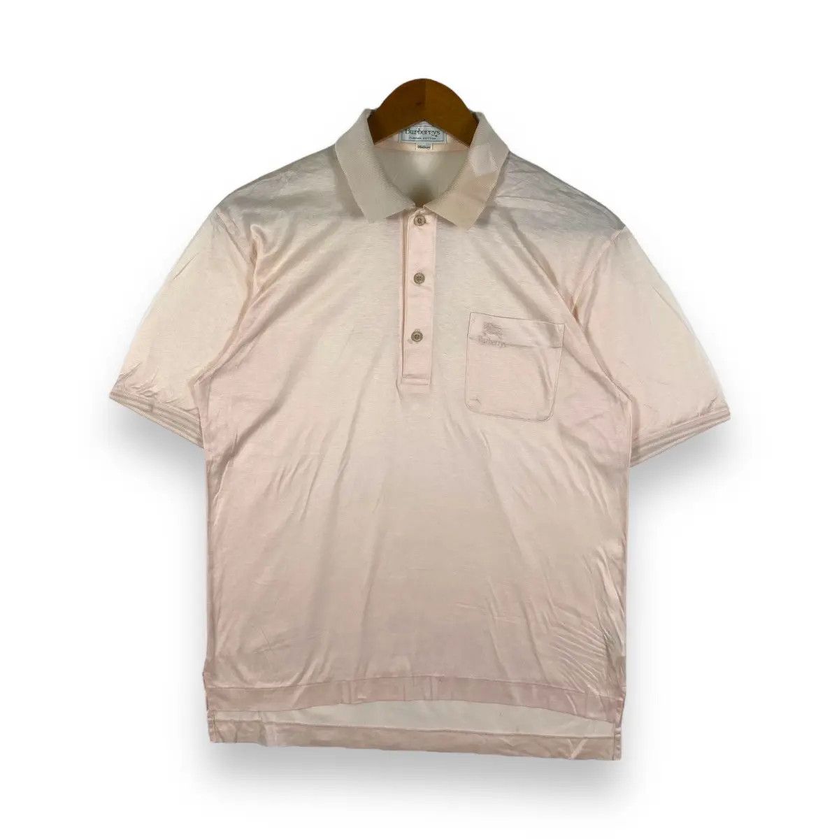 Burberry Vintage 90's BURBERRYS Turpan Cotton Polo Shirt Medium Size Size US M / EU 48-50 / 2 - 1 Thumbnail