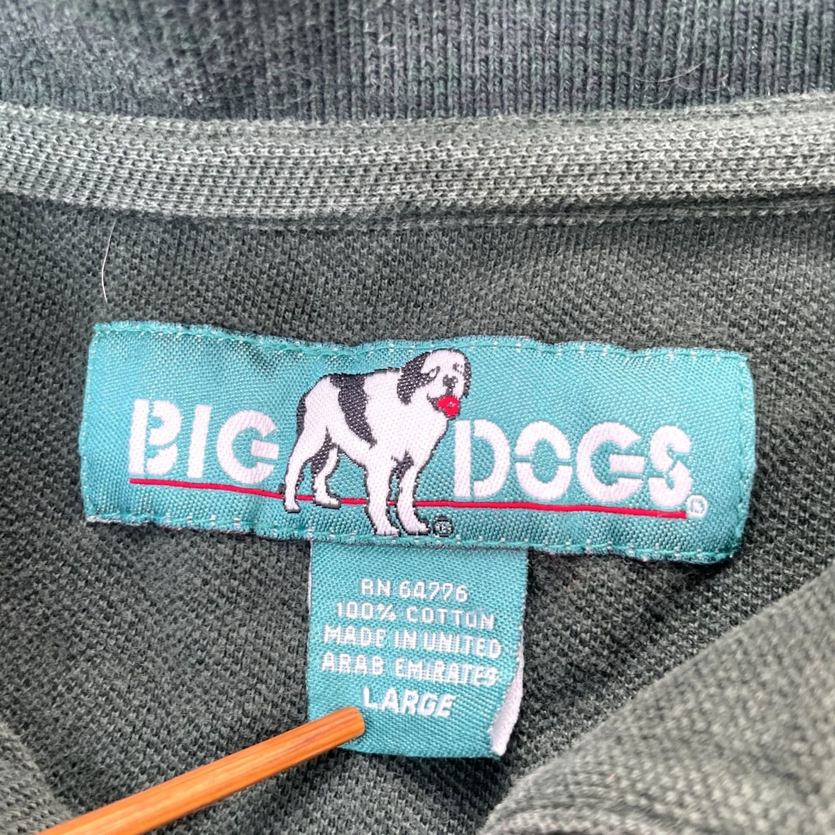 Big Dogs VINTAGE Big Dogs Shirt Mens Large Green Polo Cotton Golf Tennis 90s Preppy Size US L / EU 52-54 / 3 - 3 Thumbnail
