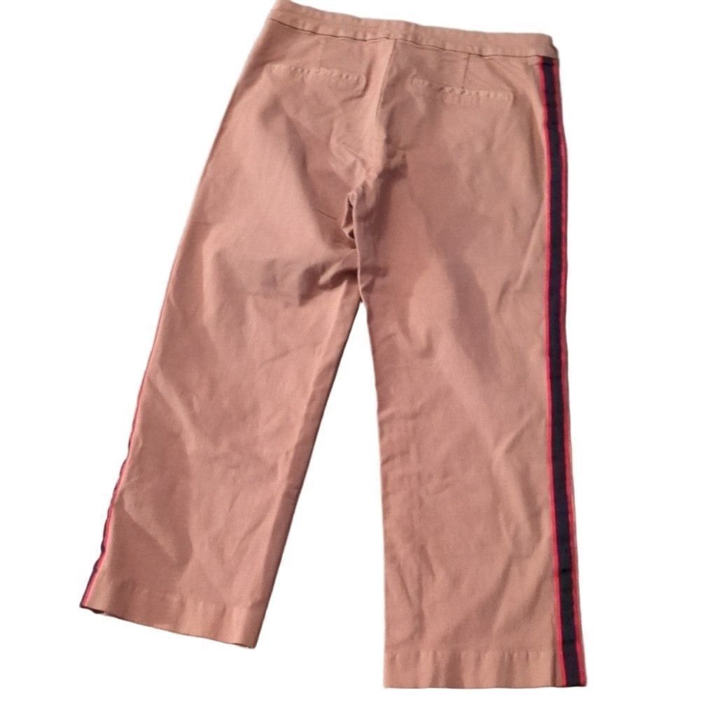 Other Lila Ryan Camel The Kit Side Stripe Crop Trousers Size 12 Size 34" / US 12 / IT 48 - 7 Thumbnail