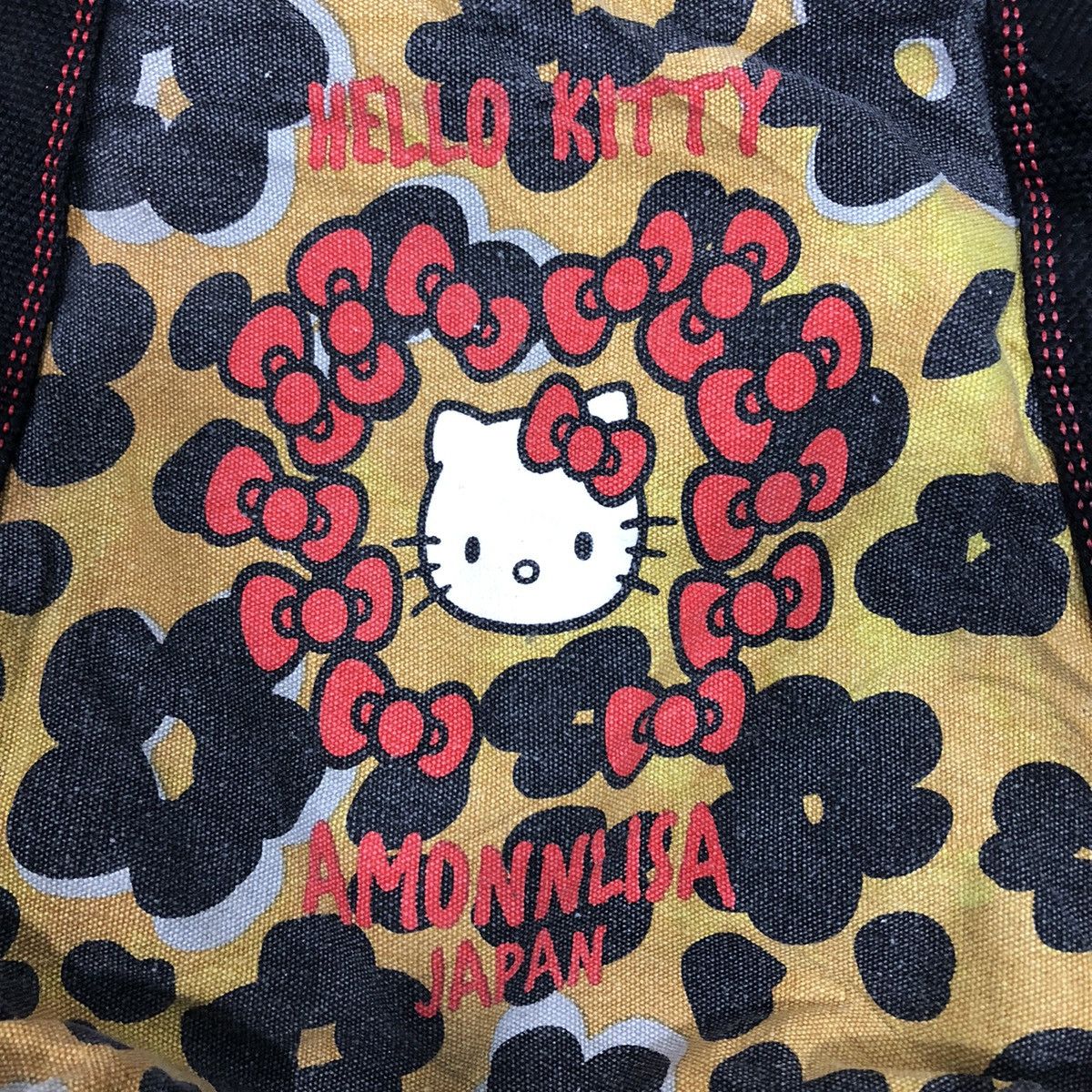 Japanese Brand 📌VINTAGE TOTE BAG HELLO KITTY AMONNLISA JAPAN FULL PRINT Size ONE SIZE - 11 Thumbnail